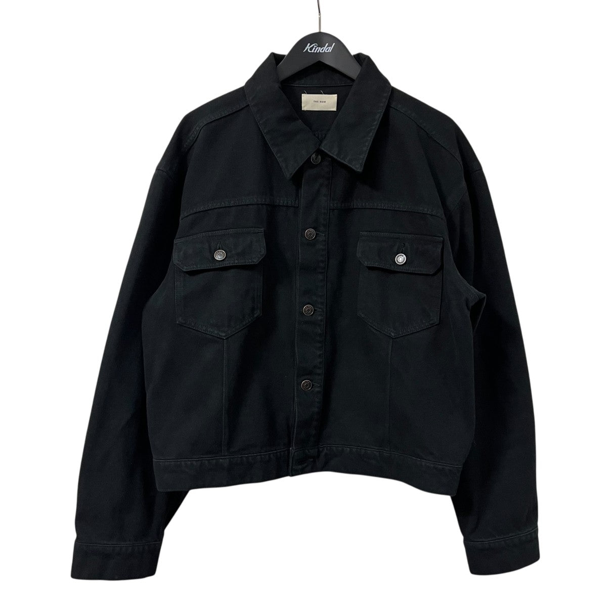 【極美品】THE ROW ザ・ロウ デニムジャケット ブラック XL 希少サイズ THE ROW(ザロウ) ORSON JACKETデニムジャケット546 W3446 546 W3446