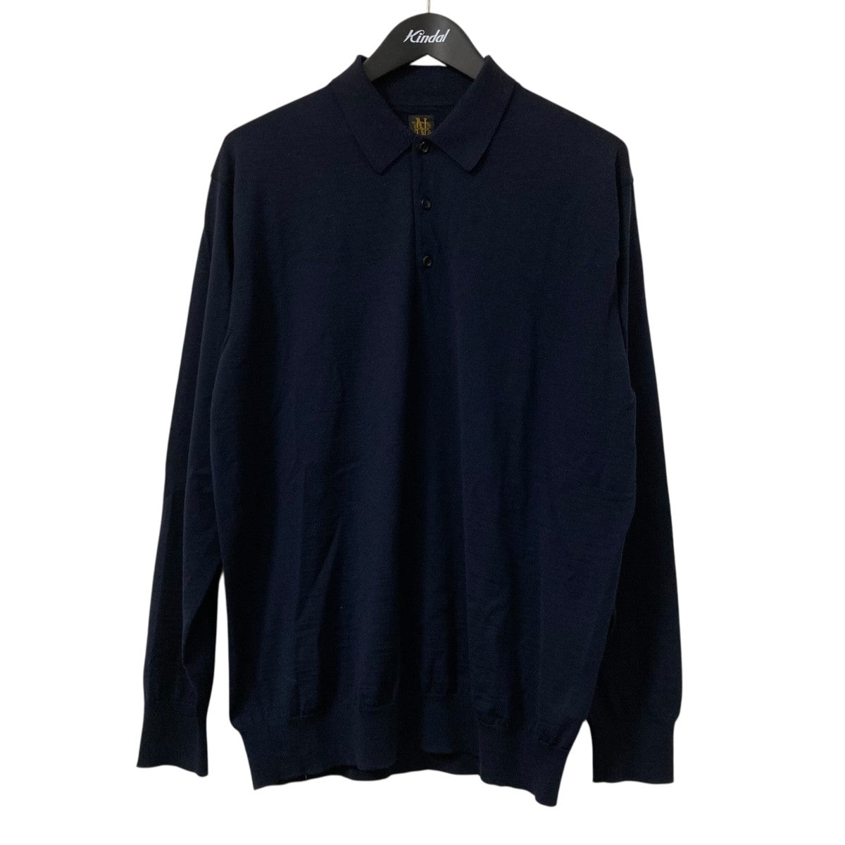 バトナー　BATONER 4シーズン　ウール半袖ニットポロ　グレージュ BN-22SM-045 4SEASON WOOL POLO HALF SLEEVE Greige | Dresswell