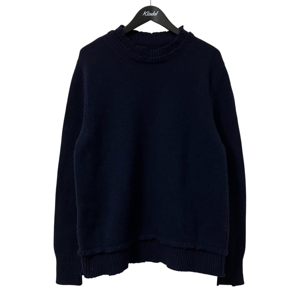 Maison Margiela メゾンマルジェラ エルボーパッチニット 濃紺 Maison Margiela(メゾンマルジェラ) エルボーパッチニットS50GP0243