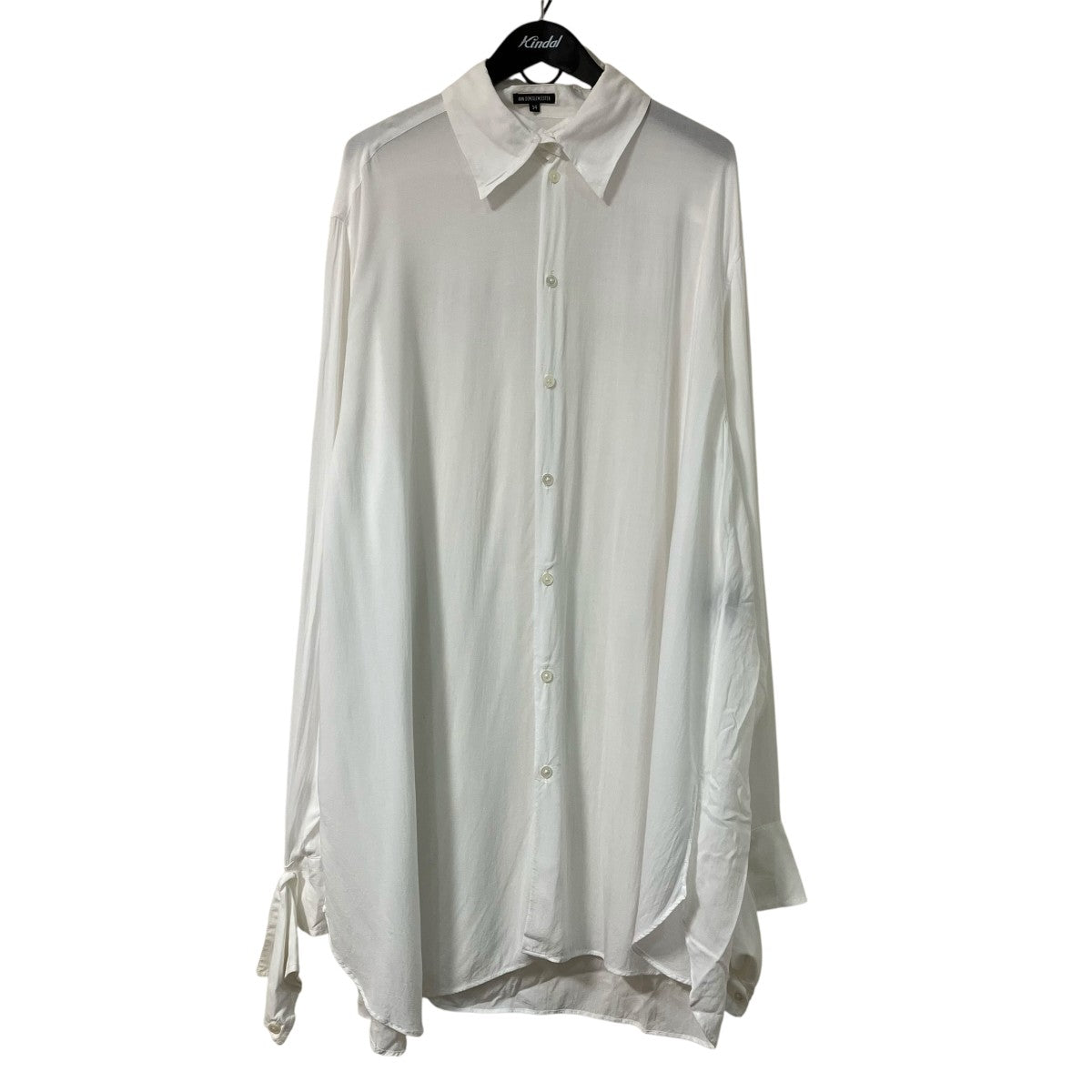 ANN DEMEULEMEESTER(アンドゥムルメステール) ロングシャツ ホワイト 