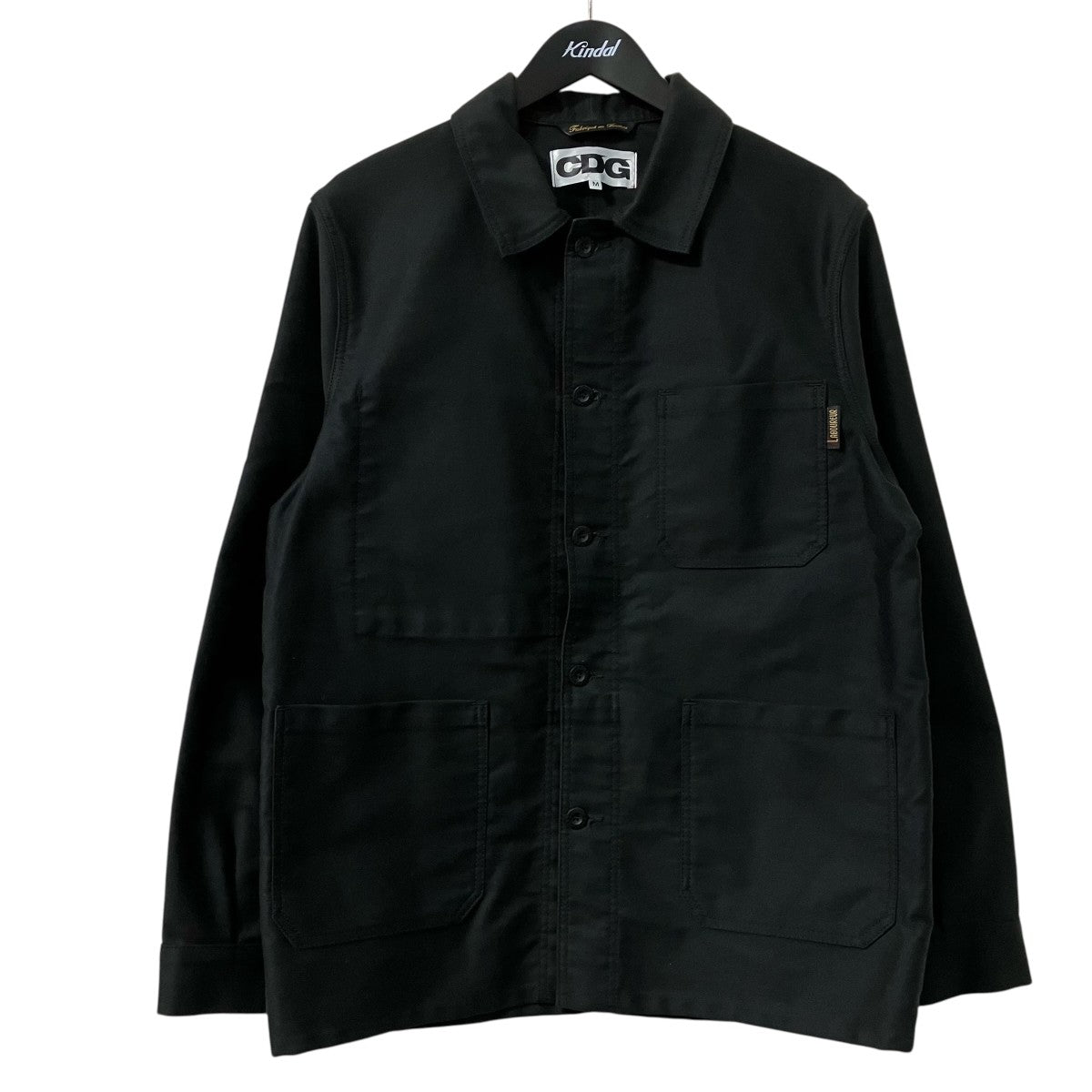 CDG様 CDG×LE LABOUREUR AD2019バックプリントデニムジャケットSZ J010 SZ