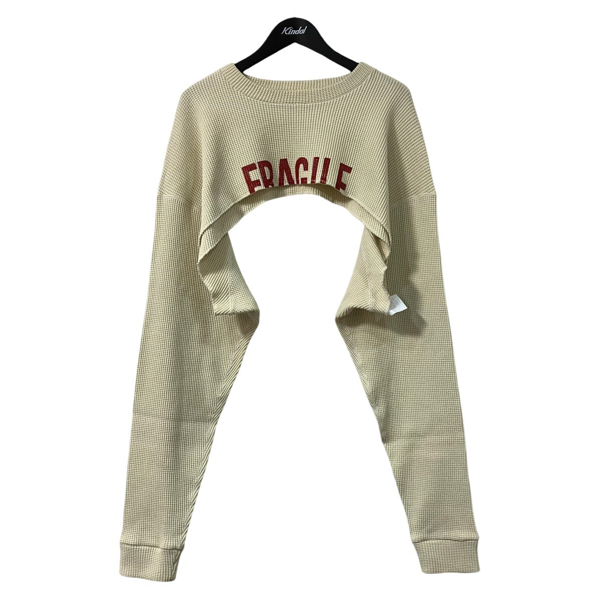 CUT-OFF SWEATSHIRT STOLEワッフルカッティングカットソーSUNSEA2814