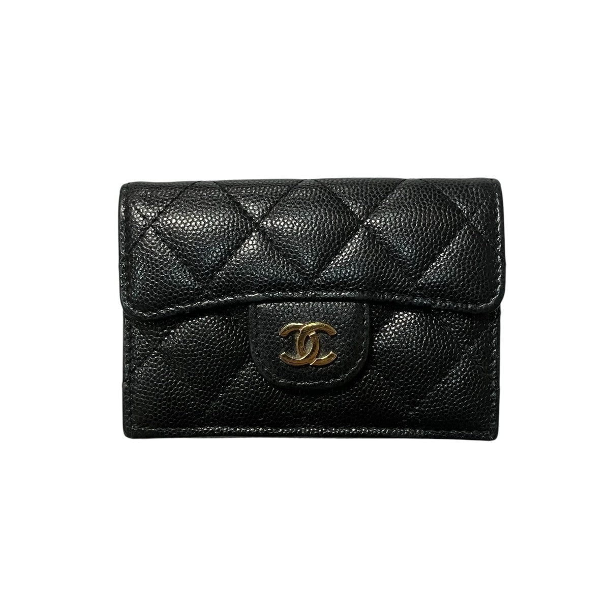 CHANEL クラシックマトラッセ 3つ折り財布 CHANEL(シャネル) マトラッセ3つ折り財布 314**** ブラック サイズ