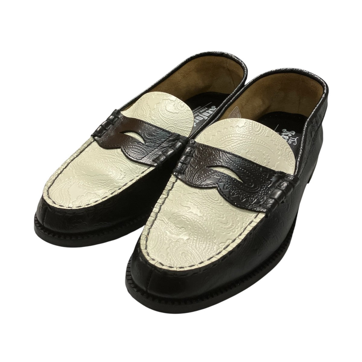 kenford(ケンフォード) EMBOSSED LOAFERSバイカラーコインローファー 