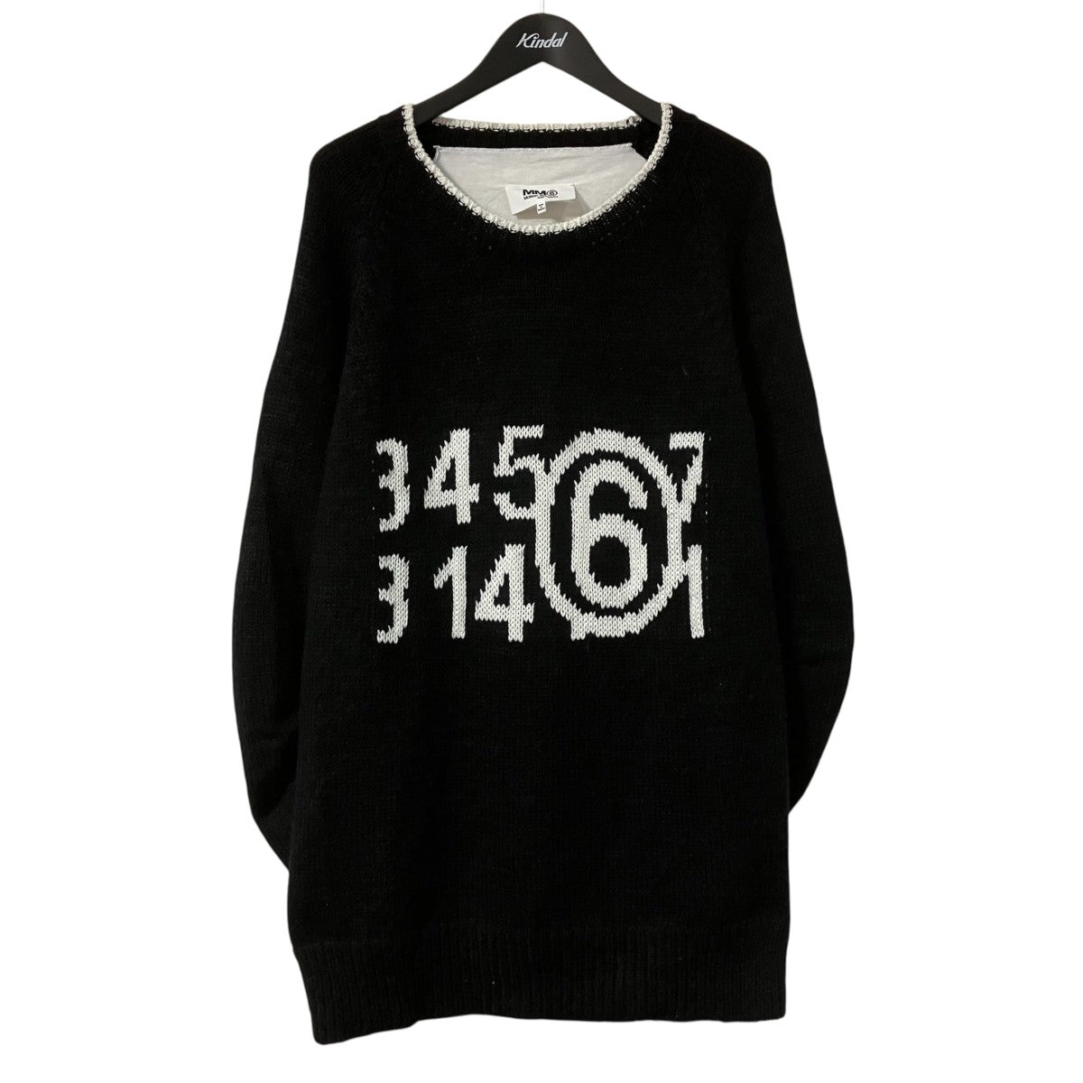 MM6 Maison Margiela(マルタンマルジェラ) ナンバーロゴニットモヘヤ混