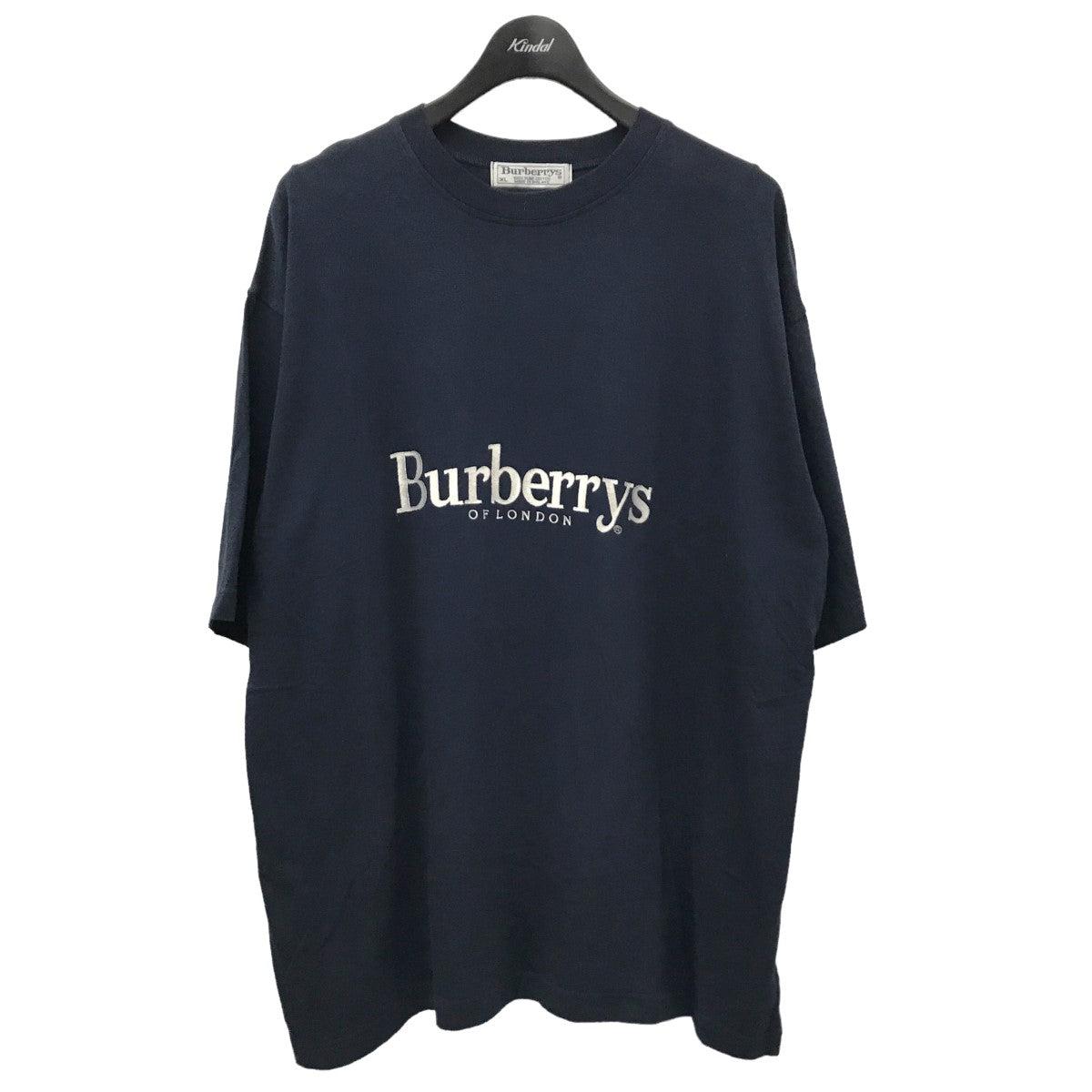 Burberry’s(バーバリーズ) ロゴ刺繍 クルーネックTシャツ ネイビー サイズ 12｜【公式】カインドオルオンライン  ブランド古着・中古通販【kindal】