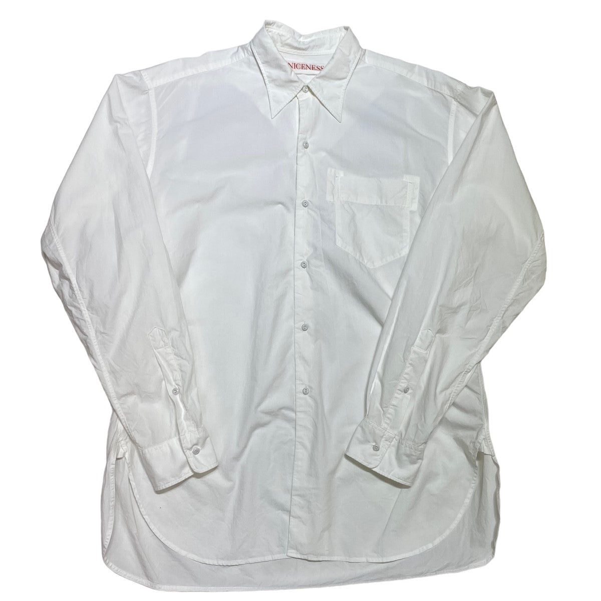 NICENESS(ナイスネス) REID　レギュラーカラーシャツ NN-Y02BF22 ホワイト サイズ 15｜【公式】カインドオルオンライン  ブランド古着・中古通販【kindal】