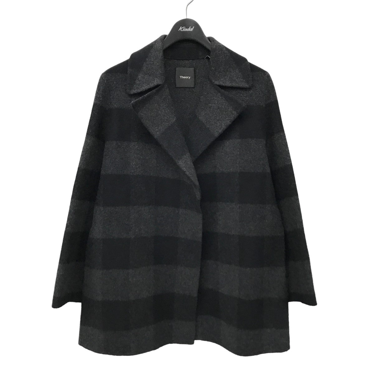 Theory(セオリー) CHECK COAT メルトンチェックコート 9309605 01 ...