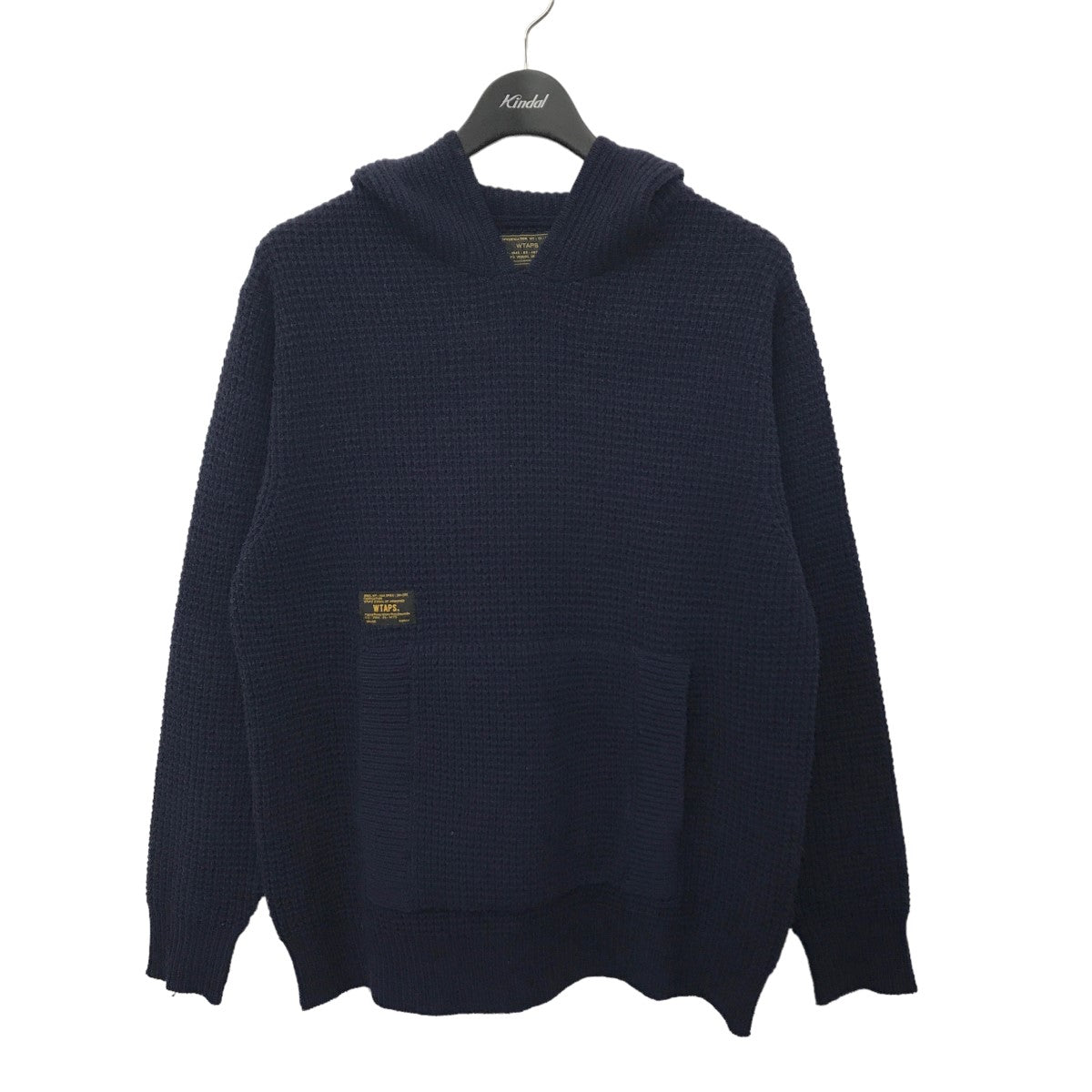 WTAPS(ダブルタップス) UDT-HOODEDSWEATER．NYWO ワッフルパーカー 162MADT-KNM01 162MADT-KNM01  ネイビー サイズ 1｜【公式】カインドオルオンライン ブランド古着・中古通販【kindal】