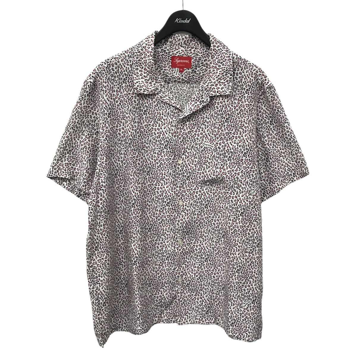 袖丈半袖Supreme Leopard Silk S/S Shirt