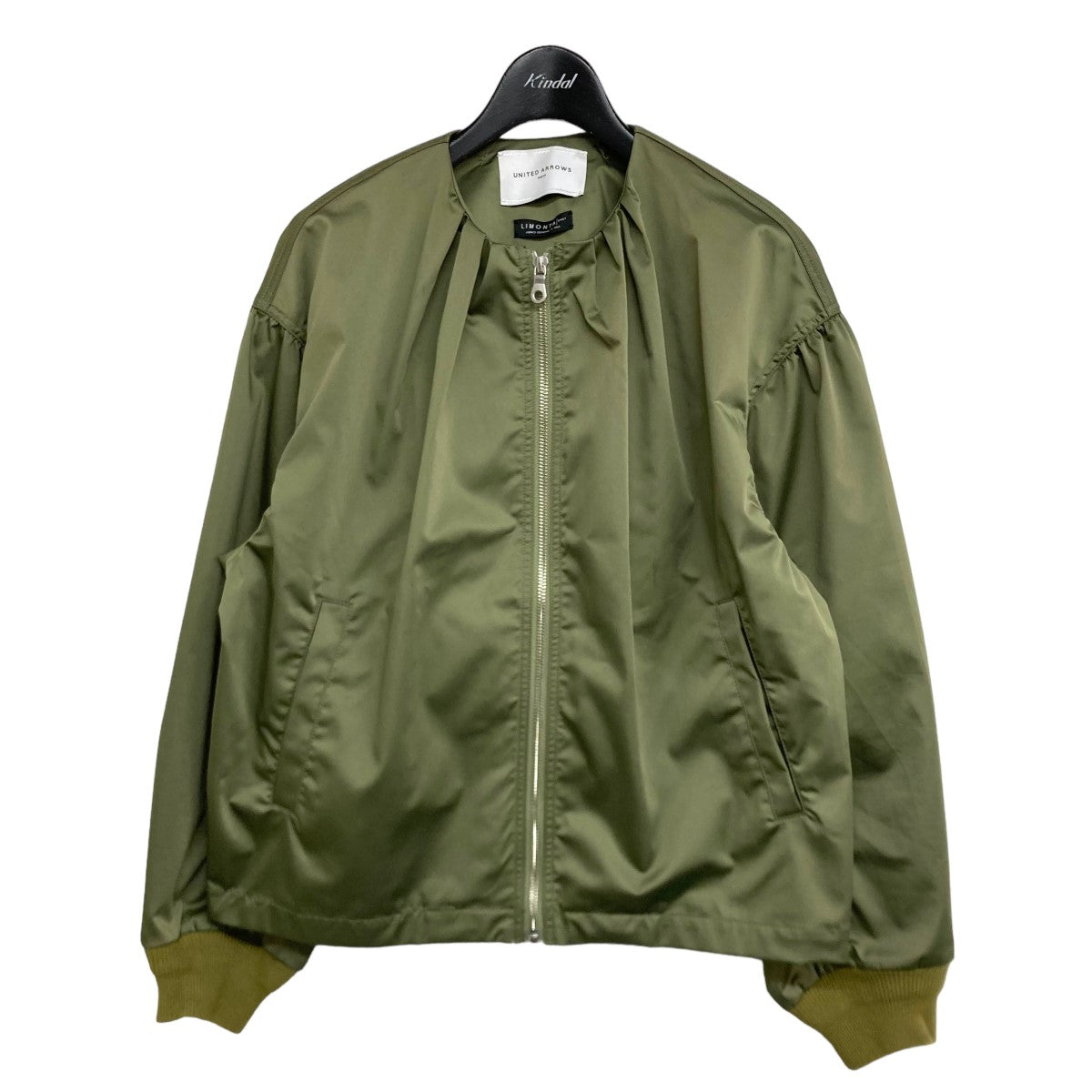 UNITED ARROWS(ユナイテッドアローズ) 「P GATHER BLOUSON W」 ナイロンブルゾン 1522 199 2856 オリーブ  サイズ 13｜【公式】カインドオルオンライン ブランド古着・中古通販【kindal】