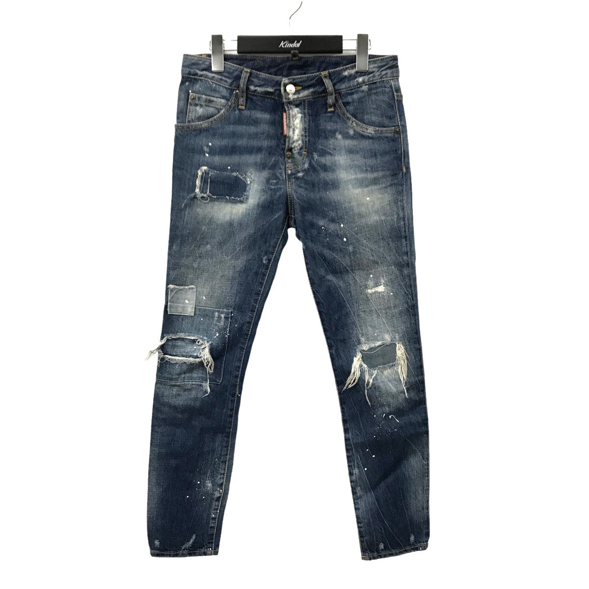 Cool Girl Jean クラッシュ&ペイント加工 デニムパンツ S72LA0958