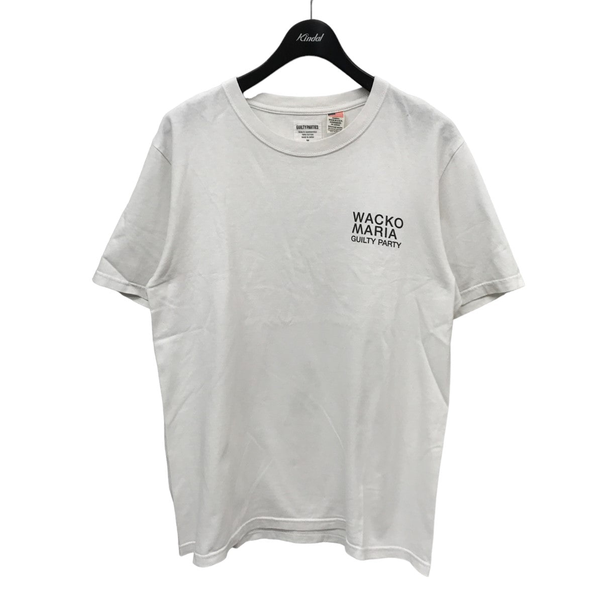 WACKO MARIA(ワコマリア) US FABRIC T-SHIRT ロゴプリントTシャツ ホワイト サイズ 15｜【公式】カインドオルオンライン  ブランド古着・中古通販【kindal】