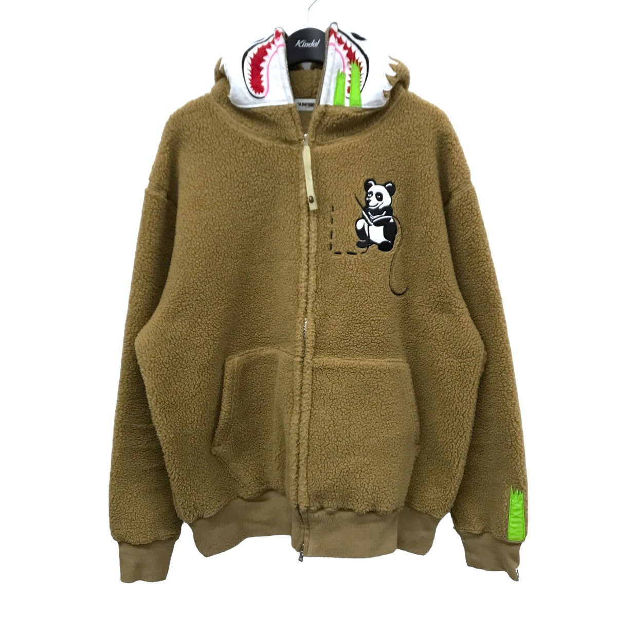 A BATHING APE(アベイシングエイプ) パンダボアジップパーカー ブラウン サイズ XL｜【公式】カインドオルオンライン  ブランド古着・中古通販【kindal】