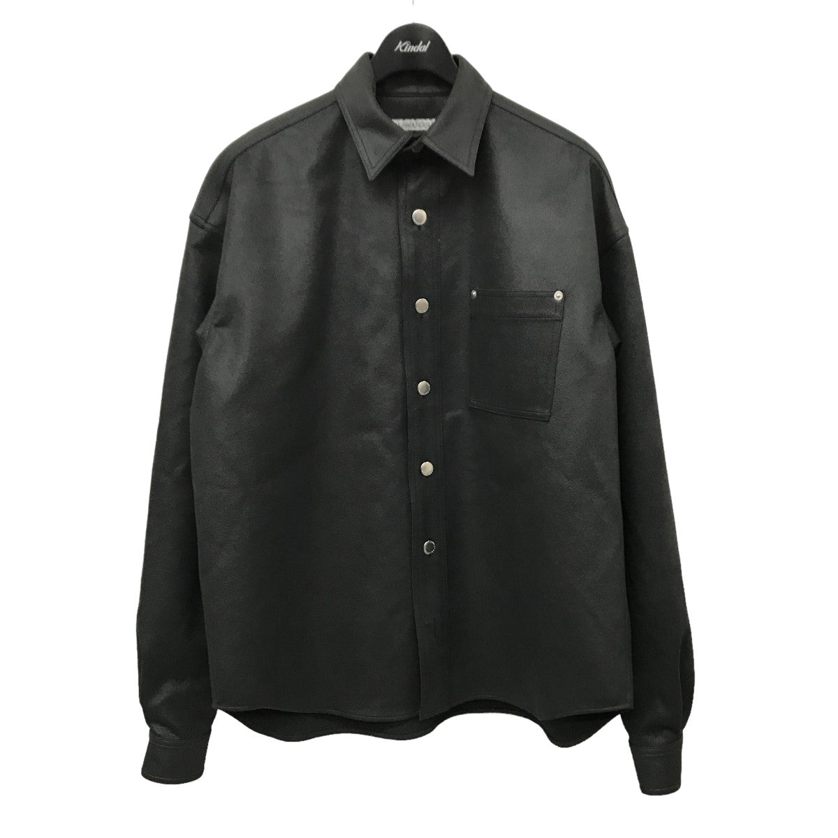 JOHN LAWRENCE SULLIVAN(ジョンローレンスサリバン) 22AW VEGAN LEATHER OVERSIZED SHIRT シャツ ジャケット 3B002-0222-19 3B002-0222-19 ブラック サイズ 18｜【公式】カインドオルオンライン  ブランド古着・中古通販【kindal】