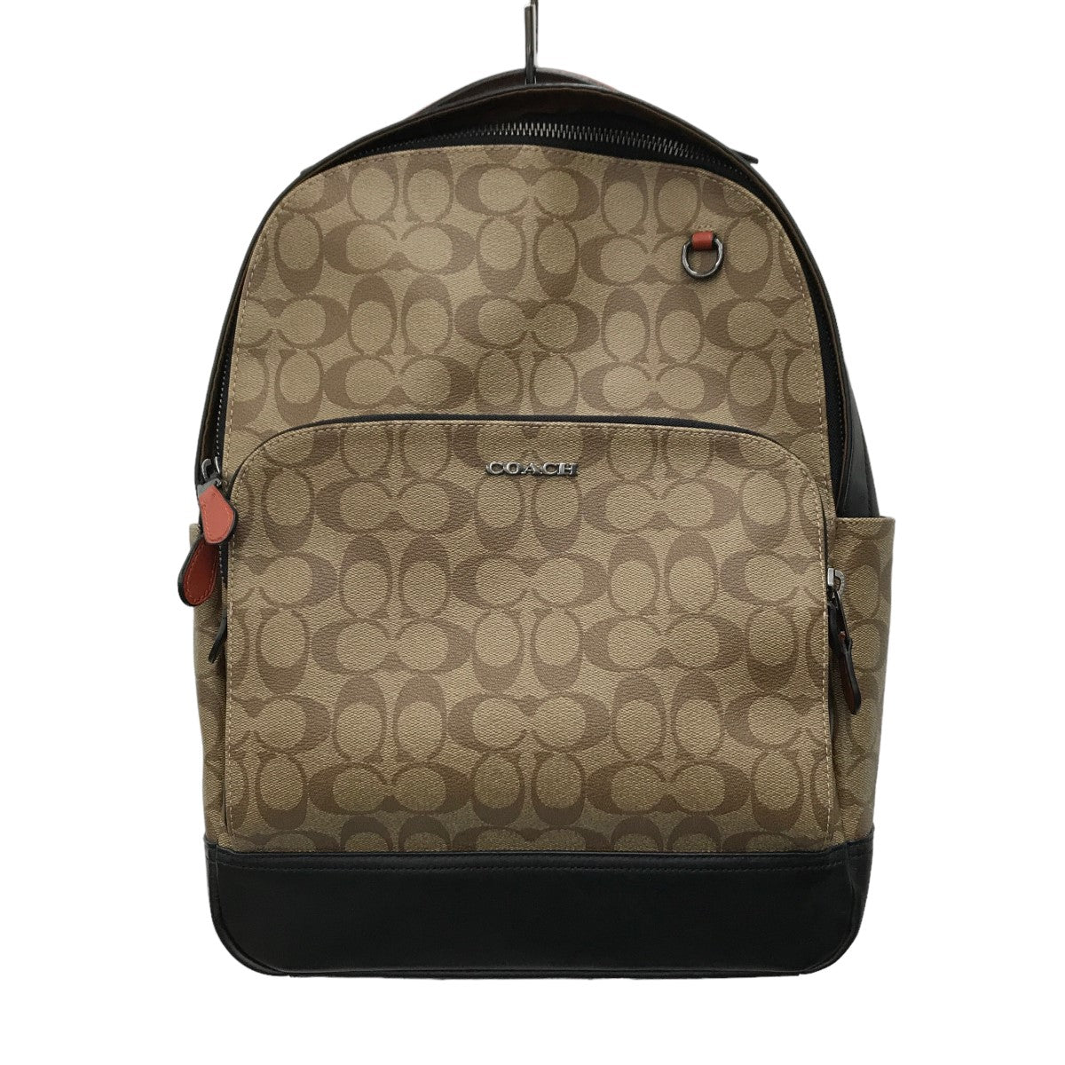 COACH(コーチ) グラハム バックパック カラーブロック シグネチャー キャンバス C8178 C8178 ベージュ サイズ  13｜【公式】カインドオルオンライン ブランド古着・中古通販【kindal】