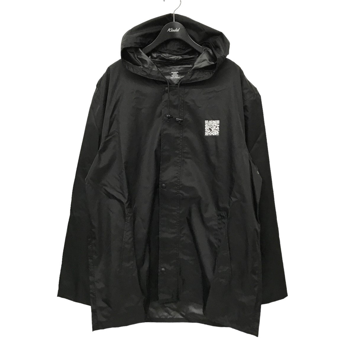 VETEMENTS(ヴェトモン) QR Code Short Raincoat レインコート USS195056 USS195056 ブラック サイズ  16｜【公式】カインドオルオンライン ブランド古着・中古通販【kindal】