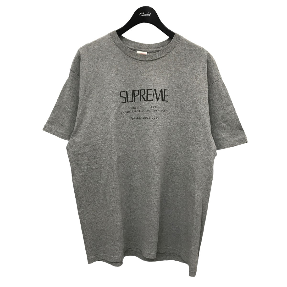 Supreme(シュプリーム) 20SS Anno Domini Tee プリントTシャツ グレー サイズ 16｜【公式】カインドオルオンライン  ブランド古着・中古通販【kindal】