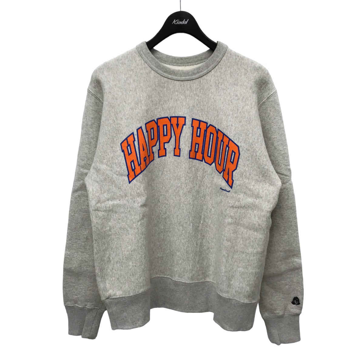 TACOMA FUJI RECORDS(タコマフジレコード) HAPPY HOUR COLLEGE LOGO SWEAT クルーネックスウェット  グレー サイズ 15｜【公式】カインドオルオンライン ブランド古着・中古通販【kindal】