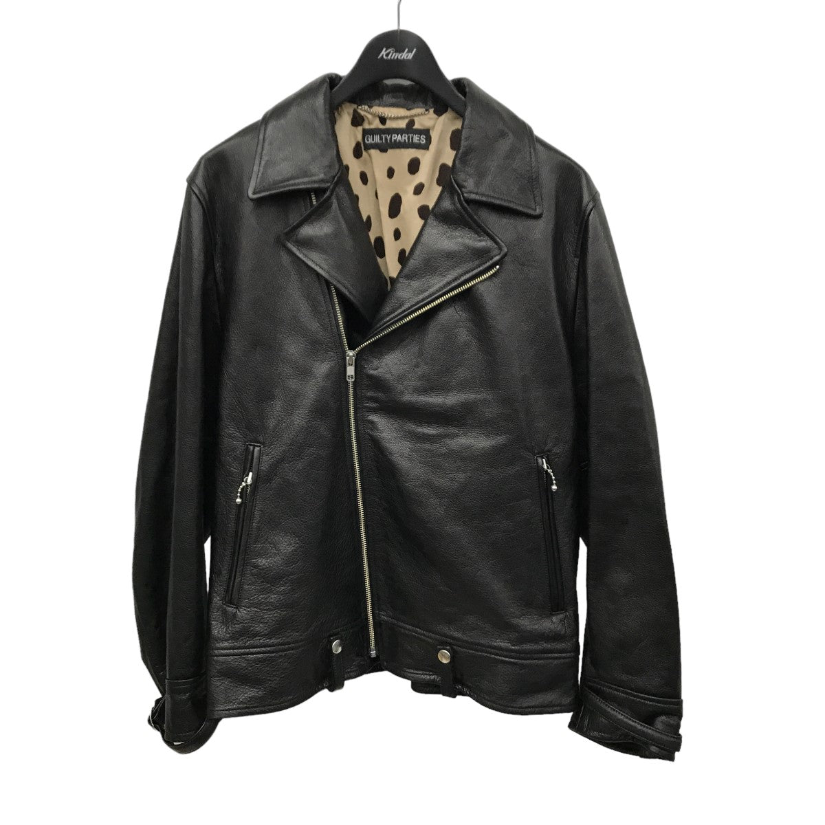 WACKO MARIA(ワコマリア) 24SS COWHIDE LEATHER DOUBLE RIDERS JACKET ダブルライダースジャケット  ブラック サイズ 16｜【公式】カインドオルオンライン ブランド古着・中古通販【kindal】