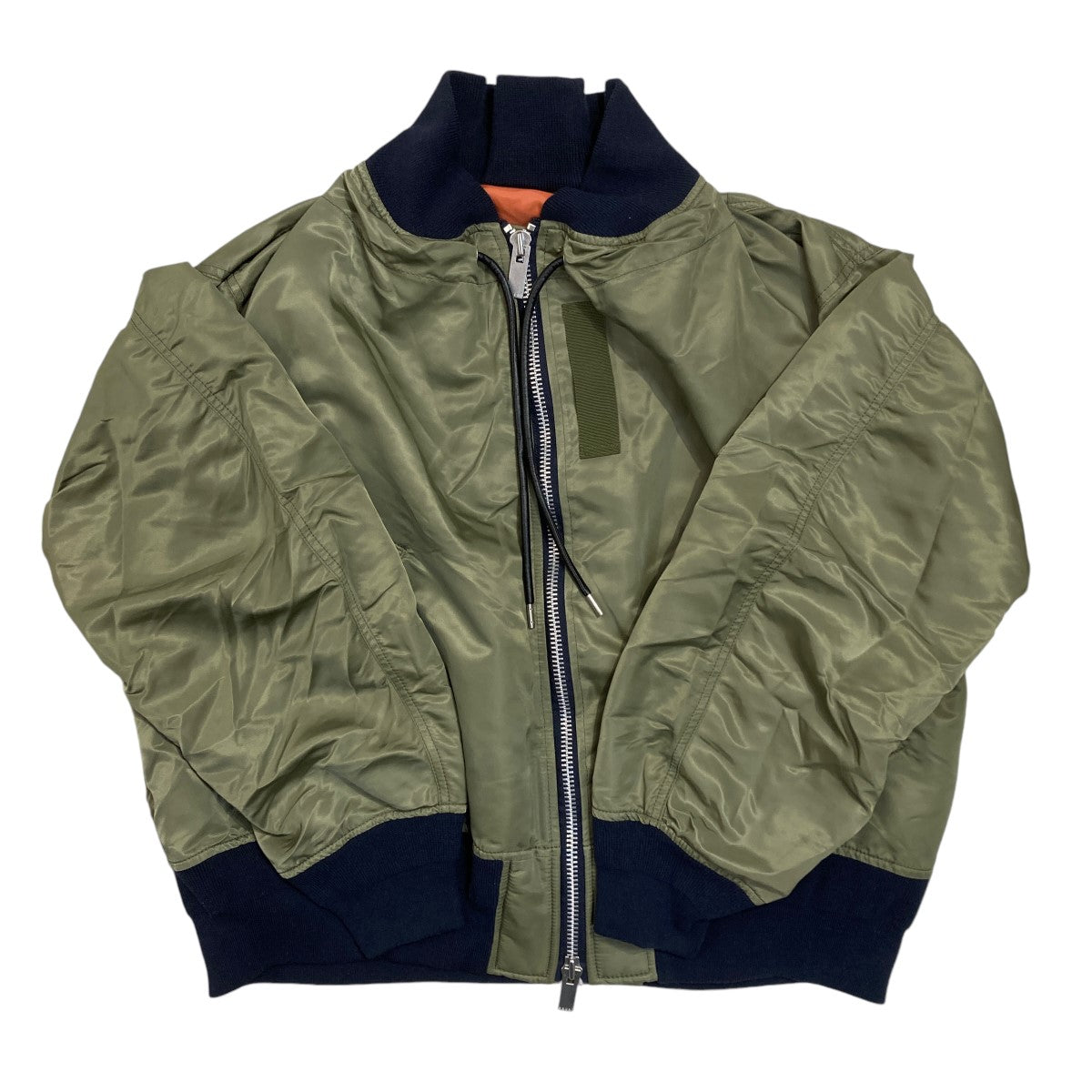 sacai(サカイ) MA-1×Melton Jacketボンバージャケット19-04714 19-04714 オリーブ サイズ  2｜【公式】カインドオルオンライン ブランド古着・中古通販【kindal】