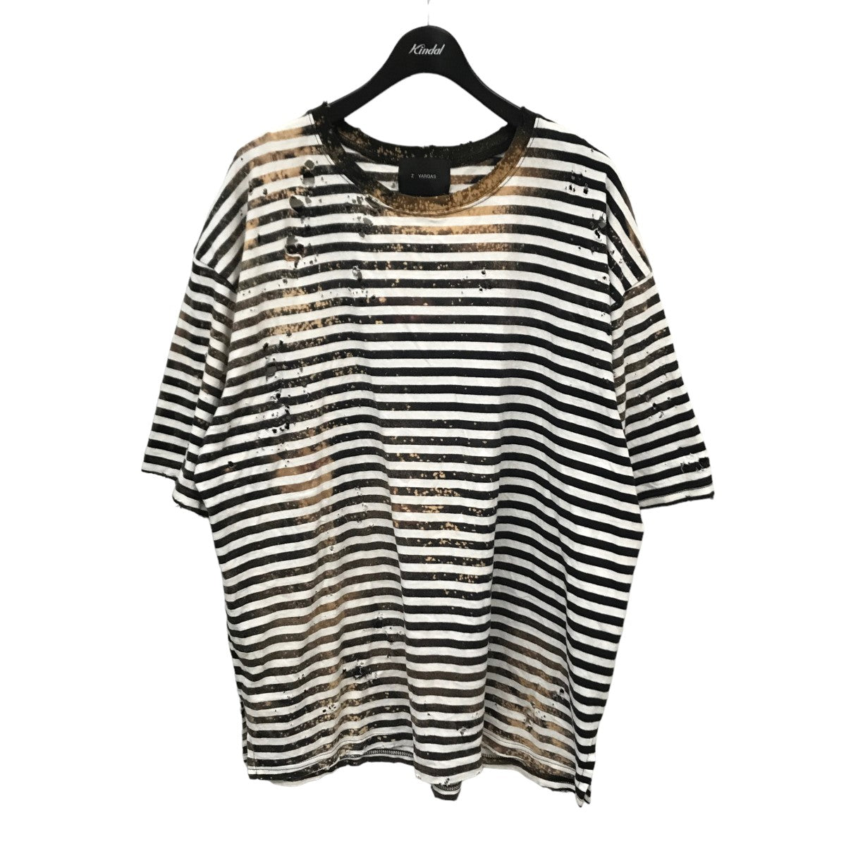 ダメージ加工ボーダーTシャツ