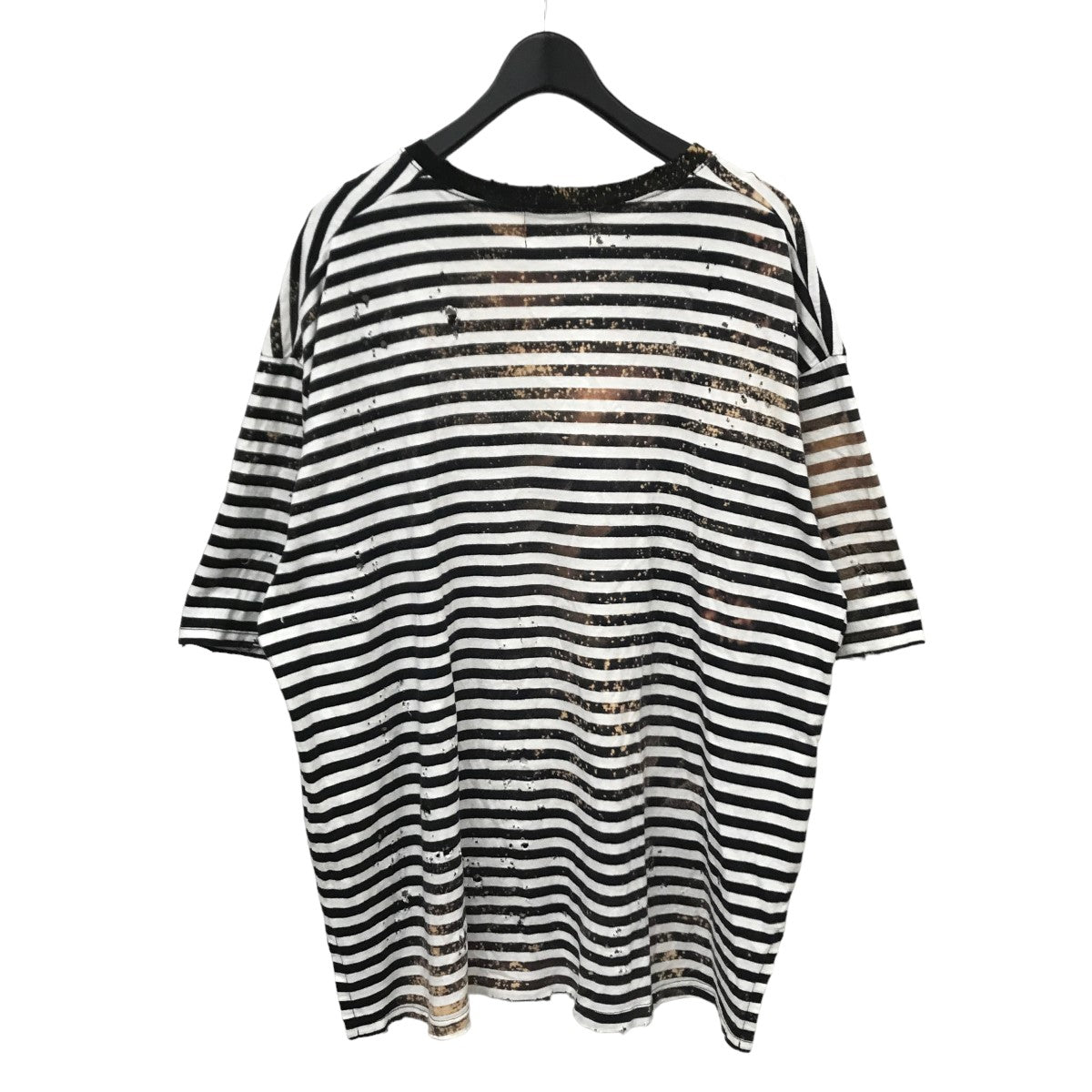 ダメージ加工ボーダーTシャツ