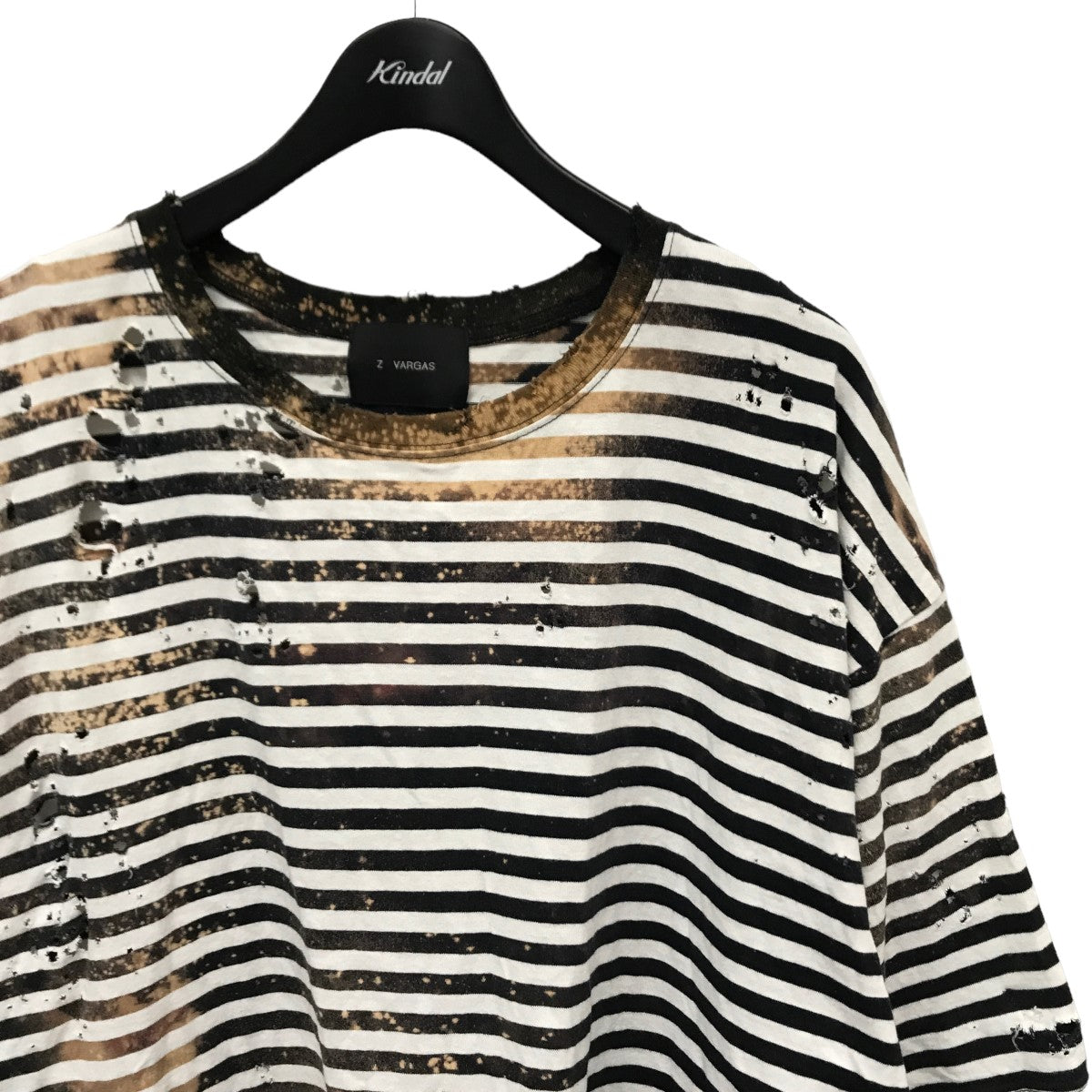 ダメージ加工ボーダーTシャツ