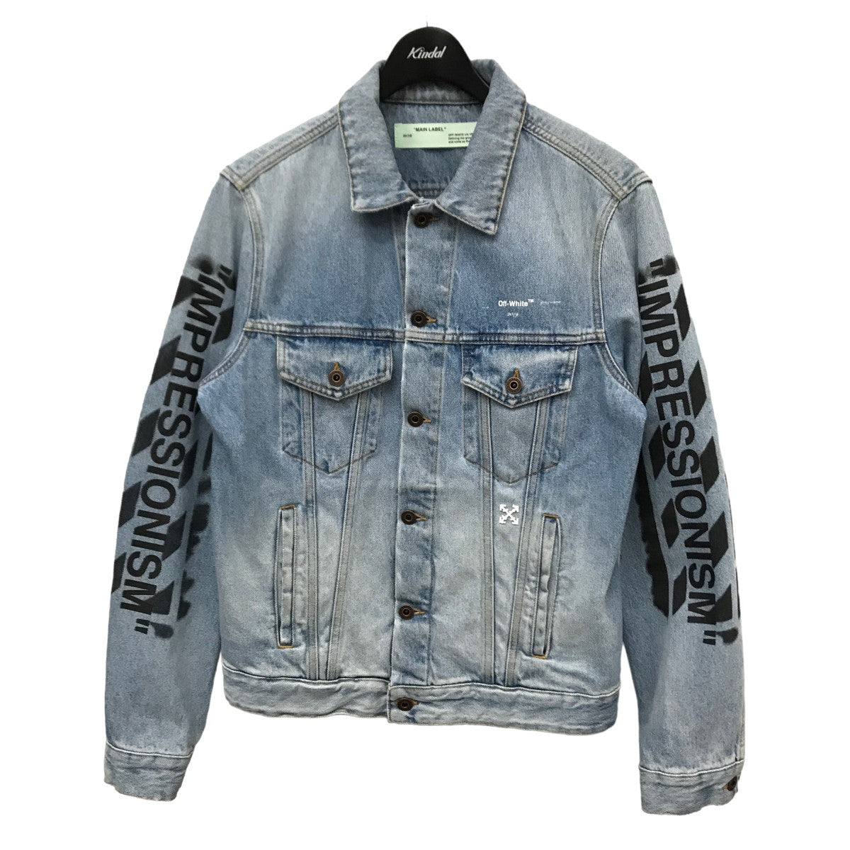 OFFWHITE(オフホワイト) IMPRESSIONISM SLIM DENIM JACKET デニムジャケット OMYE005R19386015  OMYE005R19386015 インディゴ サイズ 16｜【公式】カインドオルオンライン ブランド古着・中古通販【kindal】