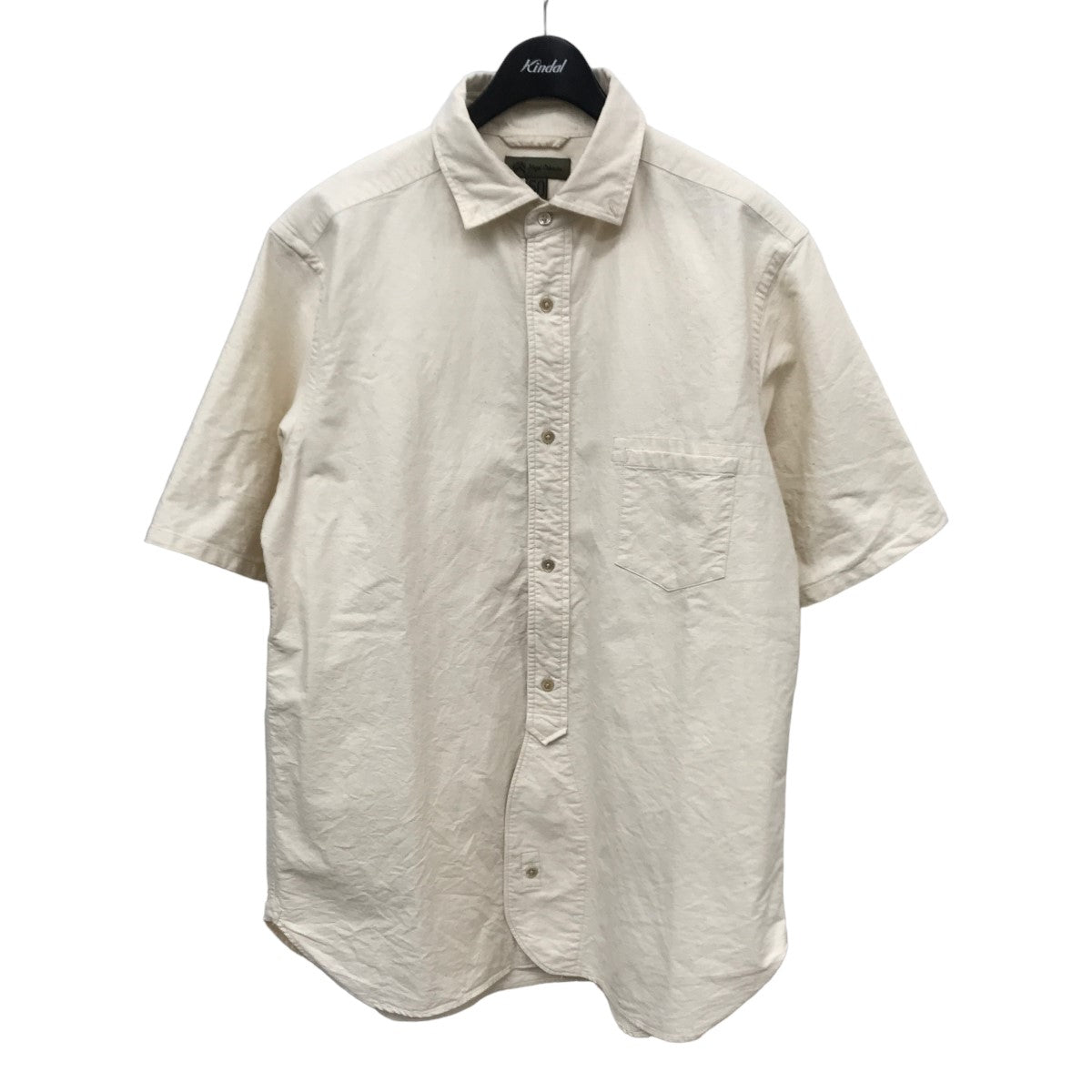 NIGEL CABOURN(ナイジェルケーボン) BRITISH OFFICERS SHIRT SHORT SLEEVE TYPE 2 半袖シャツ  80480011001 80480011001 オフホワイト サイズ 50｜【公式】カインドオルオンライン ブランド古着・中古通販【kindal】