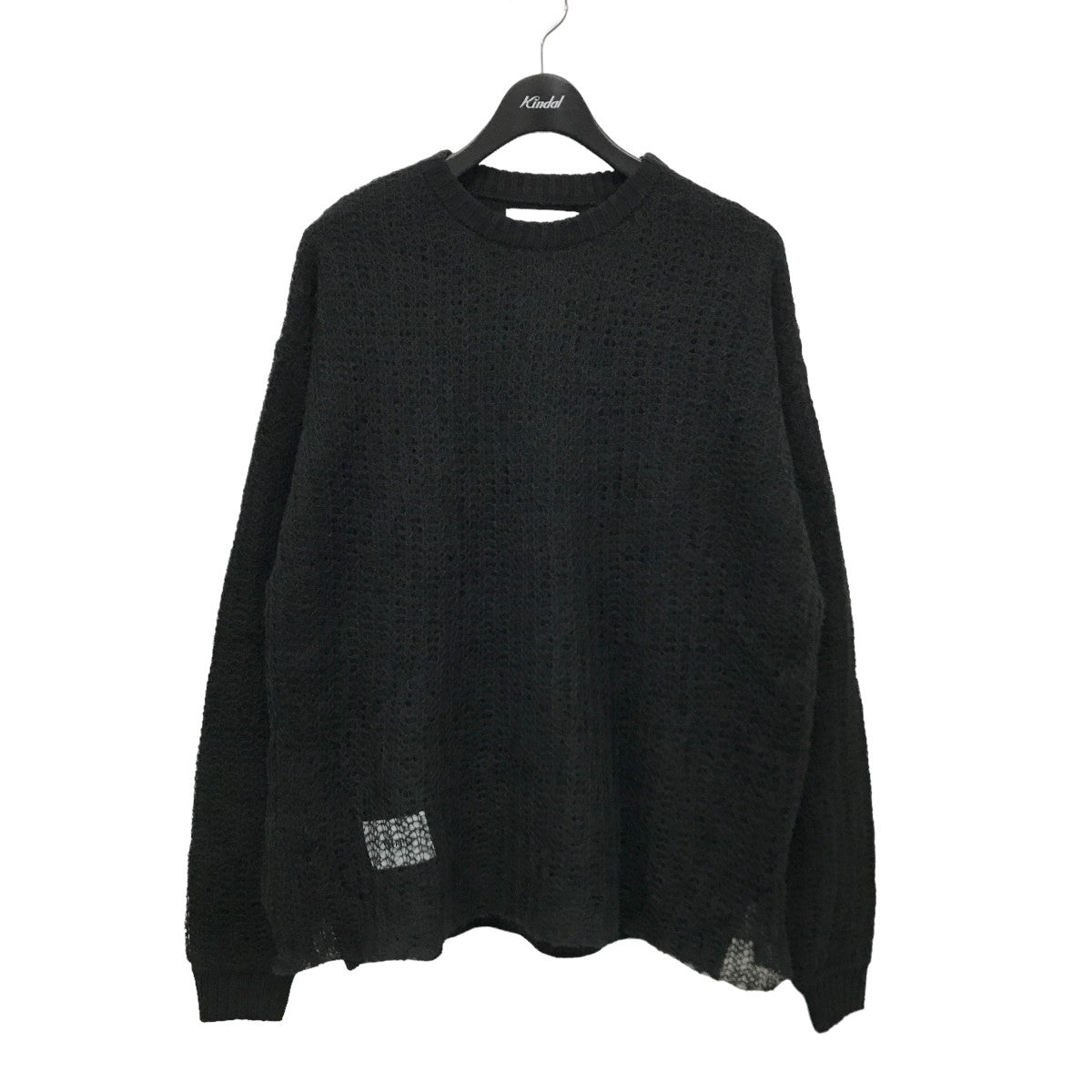 WTAPS(ダブルタップス) OBSVR SWEATER クロスボーン レイヤード クルーネックニット 232MADT-KNM02 232MADT- KNM02 ブラック サイズ 02｜【公式】カインドオルオンライン ブランド古着・中古通販【kindal】