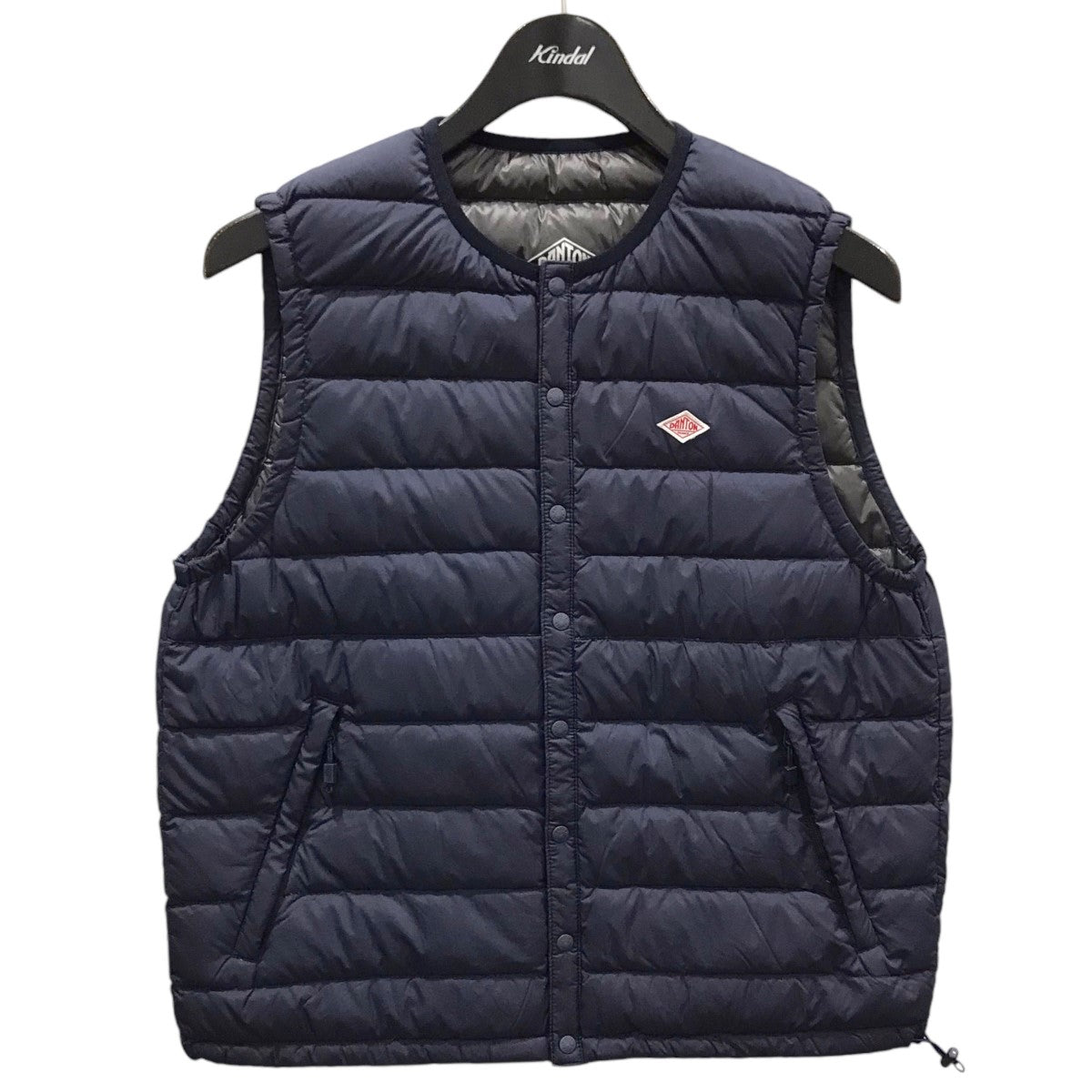 DANTON(ダントン) インナーダウンベスト NYLON TAFFETA INNER DOWN CREWNECK VEST ナイロンタフタ  インナーダウン クルーネックベスト DT-A0002 NNF DT-A0002 NNF ネイビー サイズ M｜【公式】カインドオルオンライン ...