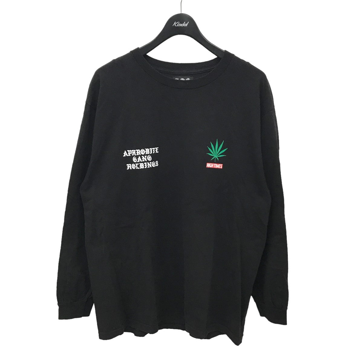 WACKO MARIA×HIGH TIMES×舐達磨 CREW NECK LONG SLEEVE T-SHIRT ( TYPE-2 ) ロングスリーブ Tシャツ ブラック サイズ L｜【公式】カインドオルオンライン ブランド古着・中古通販【kindal】