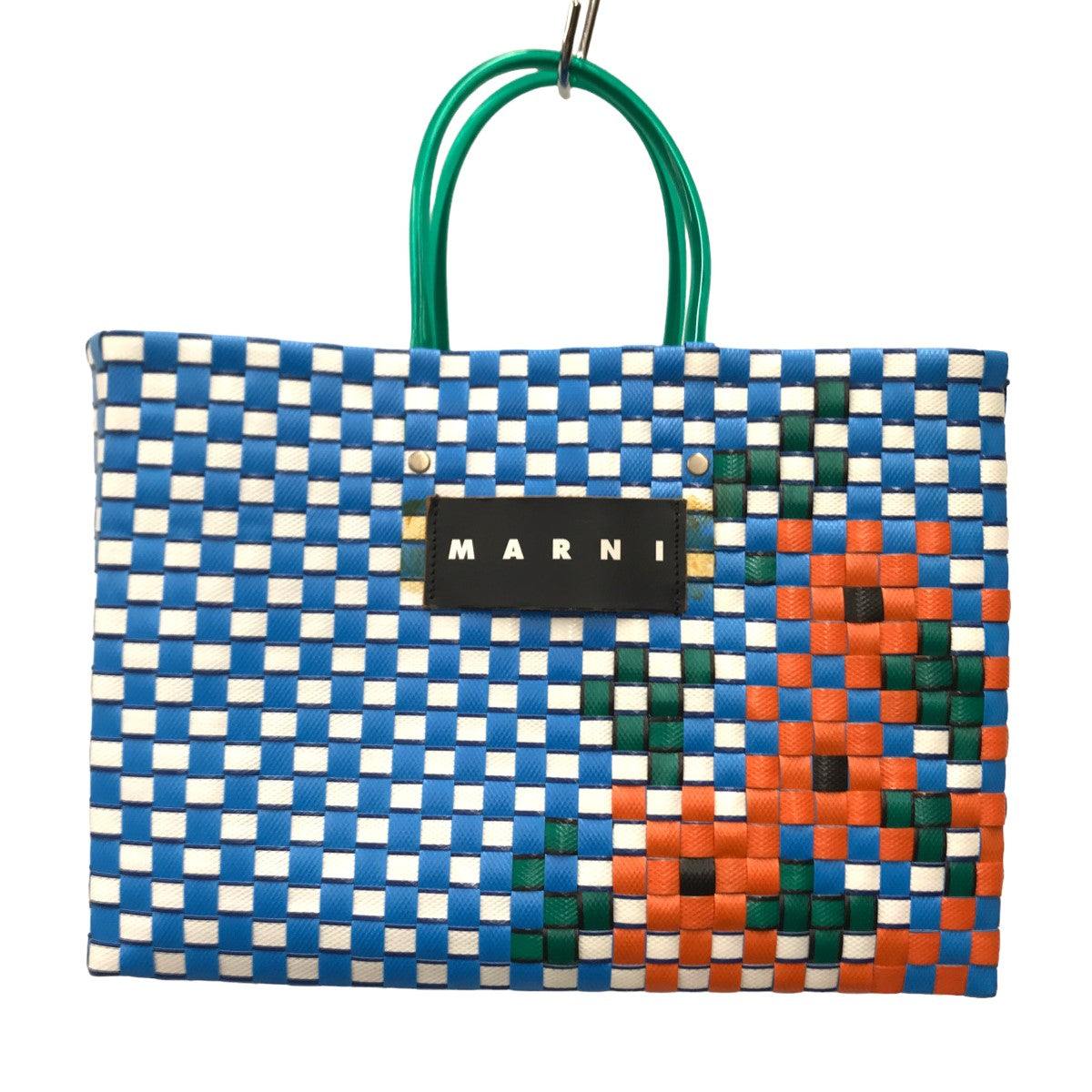 MARNI(マルニ) MARKET FLOWER BASKET マーケットフラワーバスケットトートバッグ  ブルー×オレンジ｜【公式】カインドオルオンライン ブランド古着・中古通販【kindal】