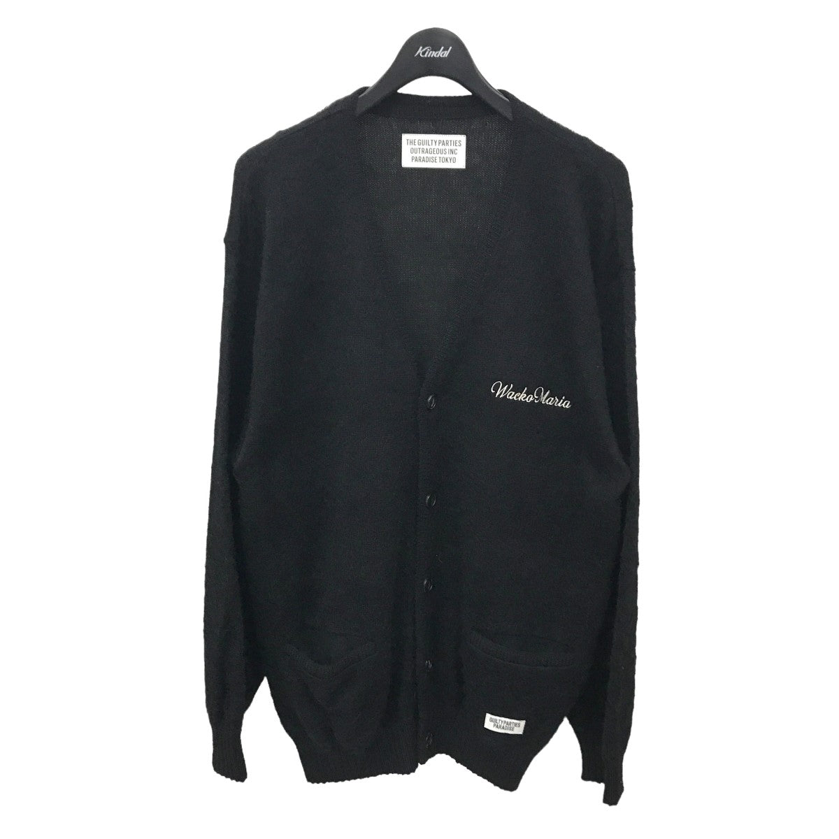 WACKO MARIA(ワコマリア) MOHAIR KNIT CARDIGAN ニットカーディガン 23FW-WMK-KN08 23FW-WMK-KN08  ブラック サイズ L｜【公式】カインドオルオンライン ブランド古着・中古通販【kindal】