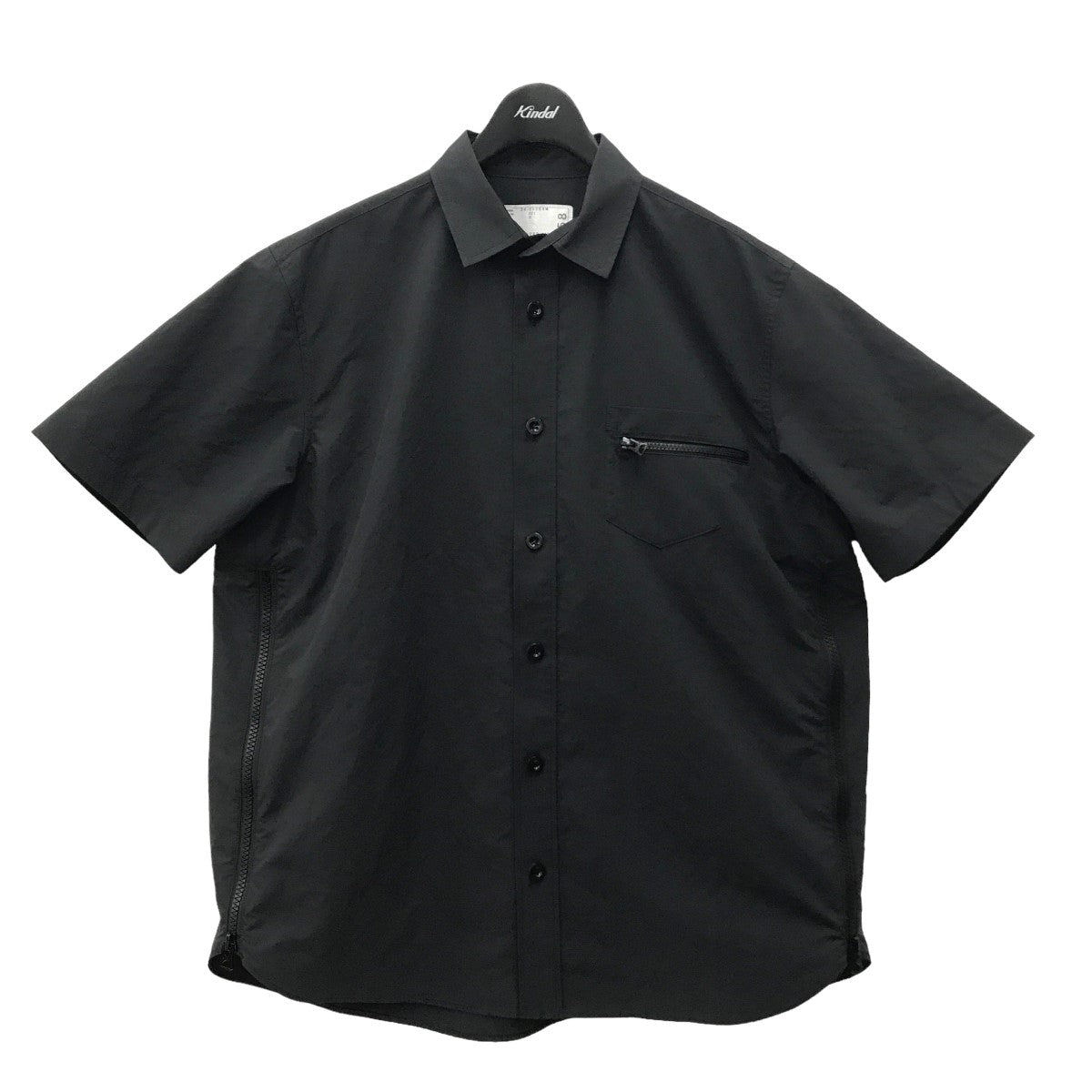 sacai(サカイ) Matte Taffeta Shirt 半袖シャツ 24-03358M 24-03358M ブラック サイズ  2｜【公式】カインドオルオンライン ブランド古着・中古通販【kindal】