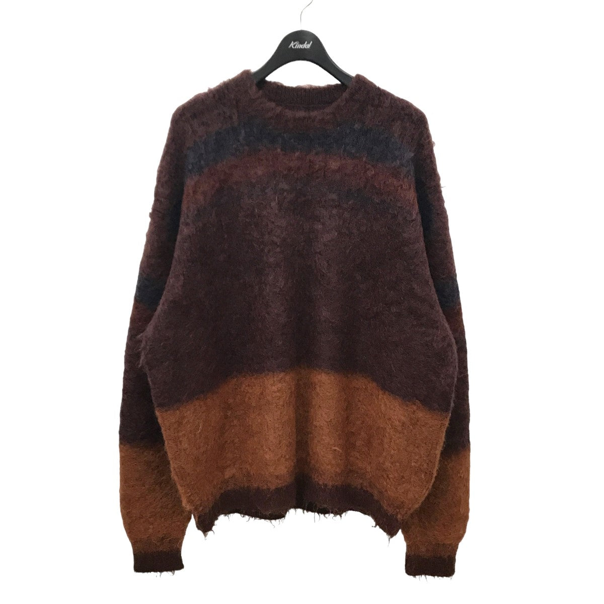 YOKE(ヨーク) ROTHKO BORDER CREW NECK モヘヤニット YK21AW02835 YK21AW02835  バーガンディー×オレンジ サイズ 3｜【公式】カインドオルオンライン ブランド古着・中古通販【kindal】