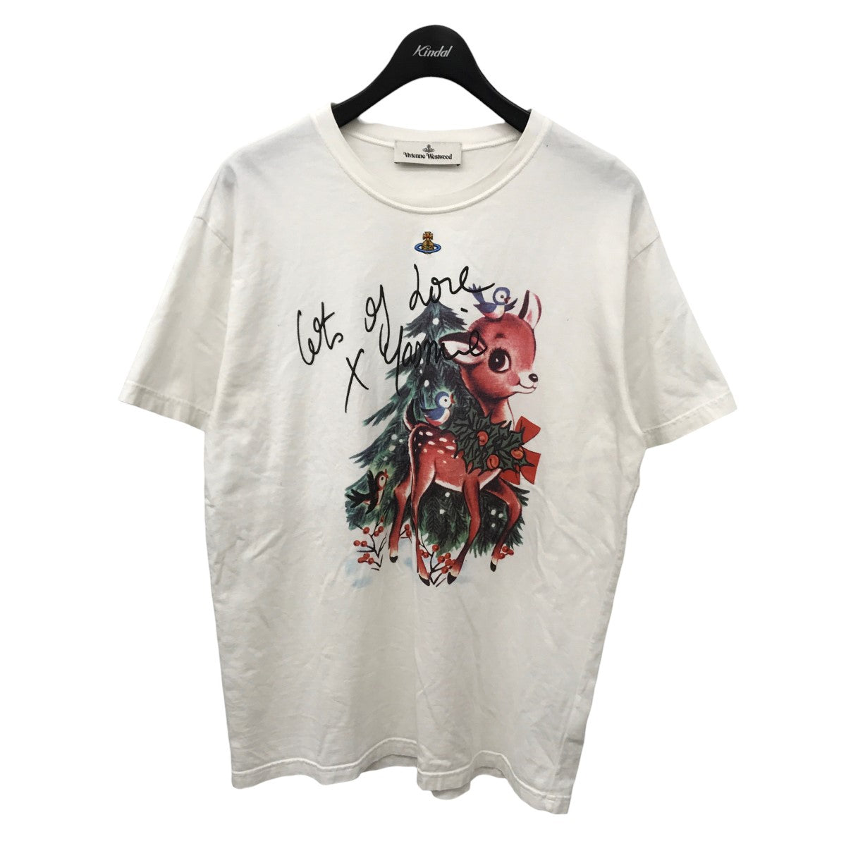 Vivienne Westwood(ヴィヴィアンウエストウッド) BAMBI CLASSIC T-SHIRT バンビ プリントTシャツ  12-01-321032 12-01-321032 ホワイト サイズ M｜【公式】カインドオルオンライン ブランド古着・中古通販【kindal】