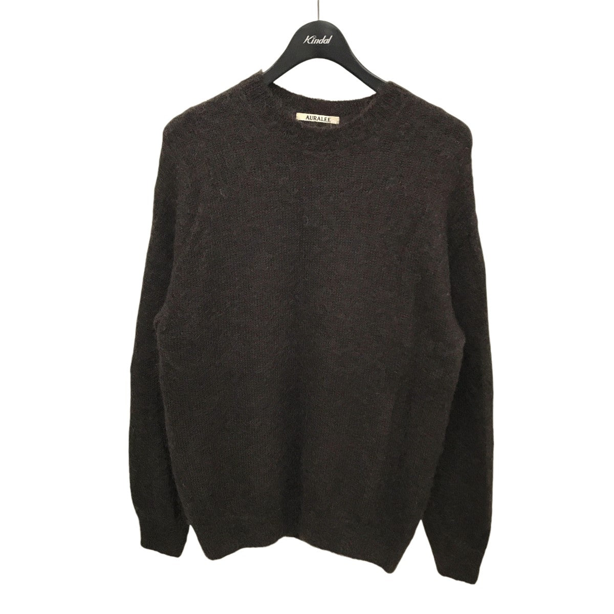 AURALEE(オーラリー) BRUSHED SUPER KID MOHAIR KNIT PULL OVER モヘヤニット A22AP04KM  A22AP04KM ブラウン サイズ 1｜【公式】カインドオルオンライン ブランド古着・中古通販【kindal】