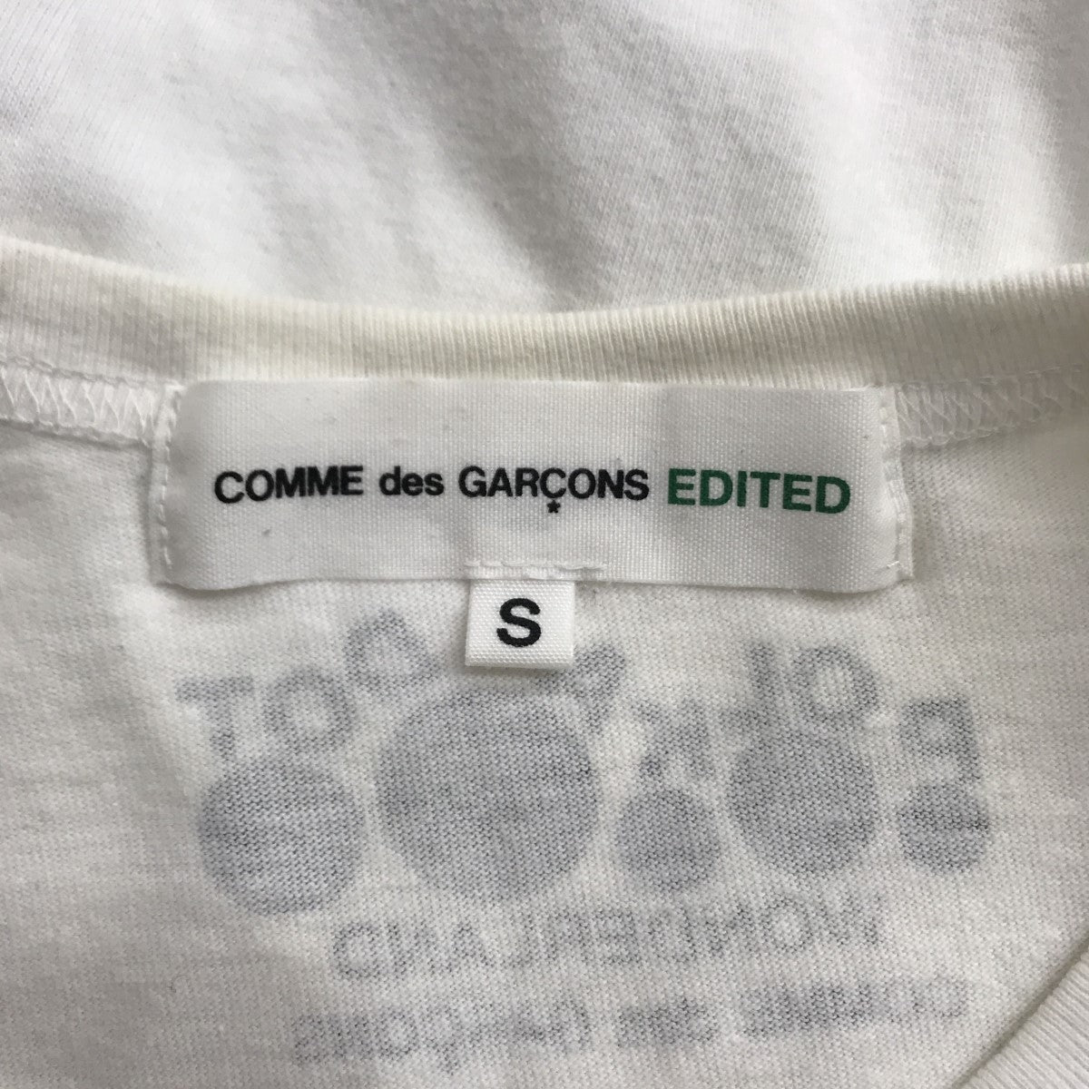 COMME des GARCONS EDITED ドット切り替え Tシャツ 7L-T001 の古着・中古アイテム