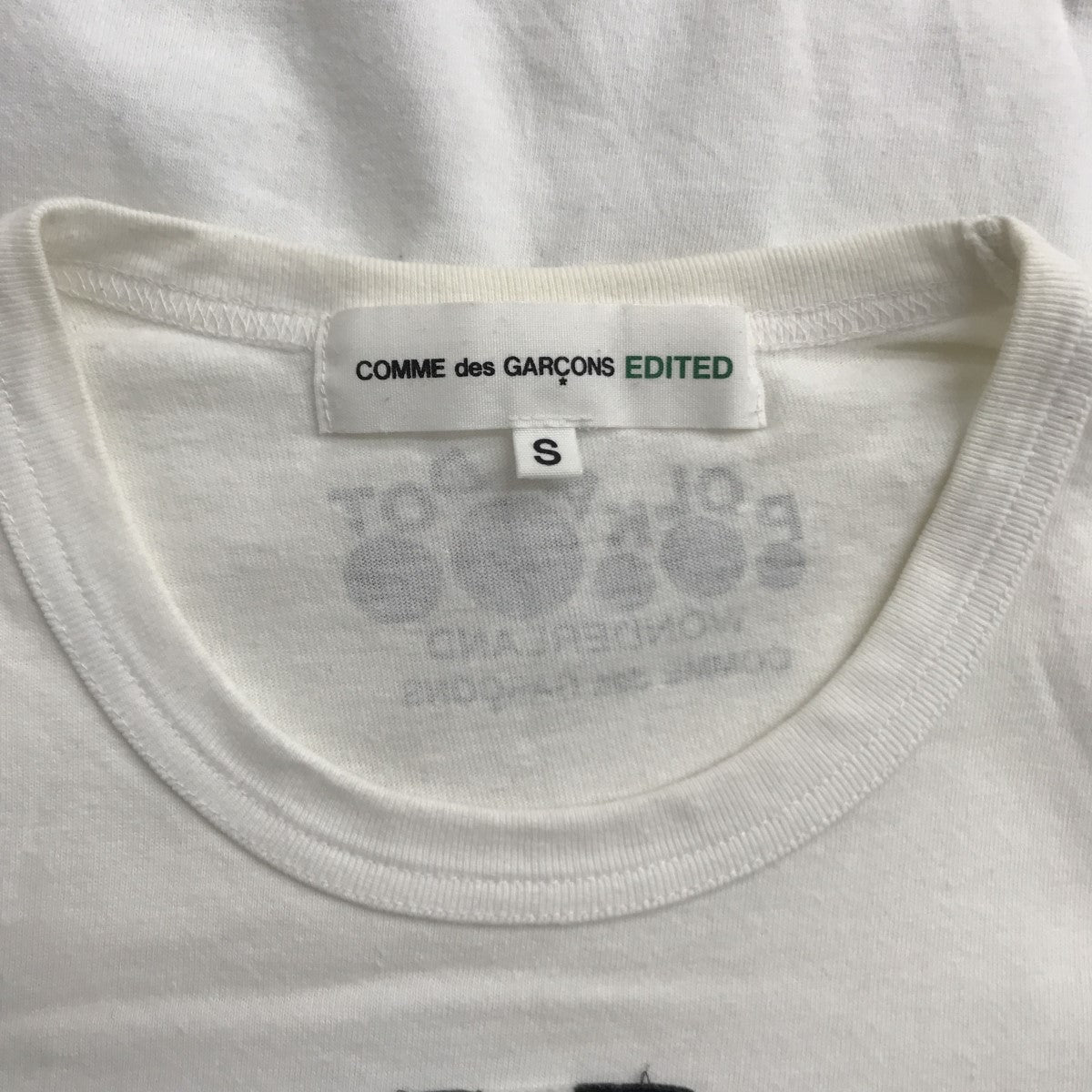 COMME des GARCONS EDITED ドット切り替え Tシャツ 7L-T001 の古着・中古アイテム