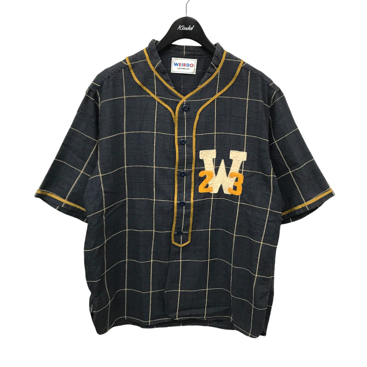 WEIRDO(ウィアード) WEIRDO LEAGUE - S S SHIRTS ベースボールシャツ WRD-20-SS-25  WRD-20-SS-25 ネイビー サイズ L｜【公式】カインドオルオンライン ブランド古着・中古通販【kindal】