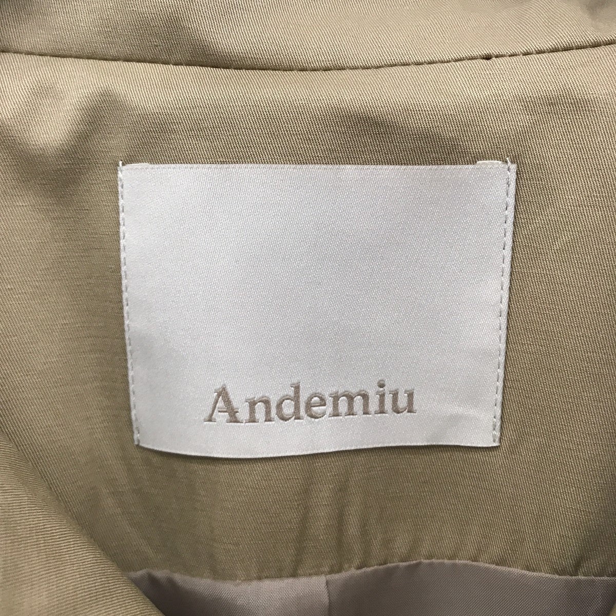 Andemiu トレンチコート 古着・中古-3枚目のアイテム画像