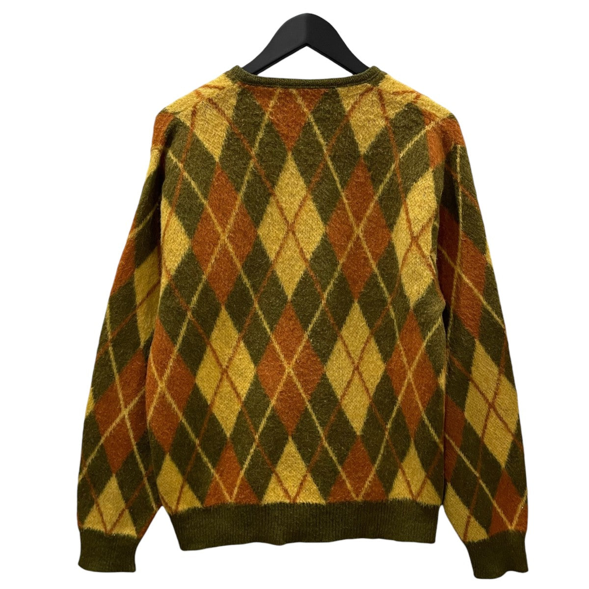 70s アーガイル柄ニットカーディガン Sears KINGSROAD Mohair Cardigan シアーズ キングスロード モヘアカーディガン