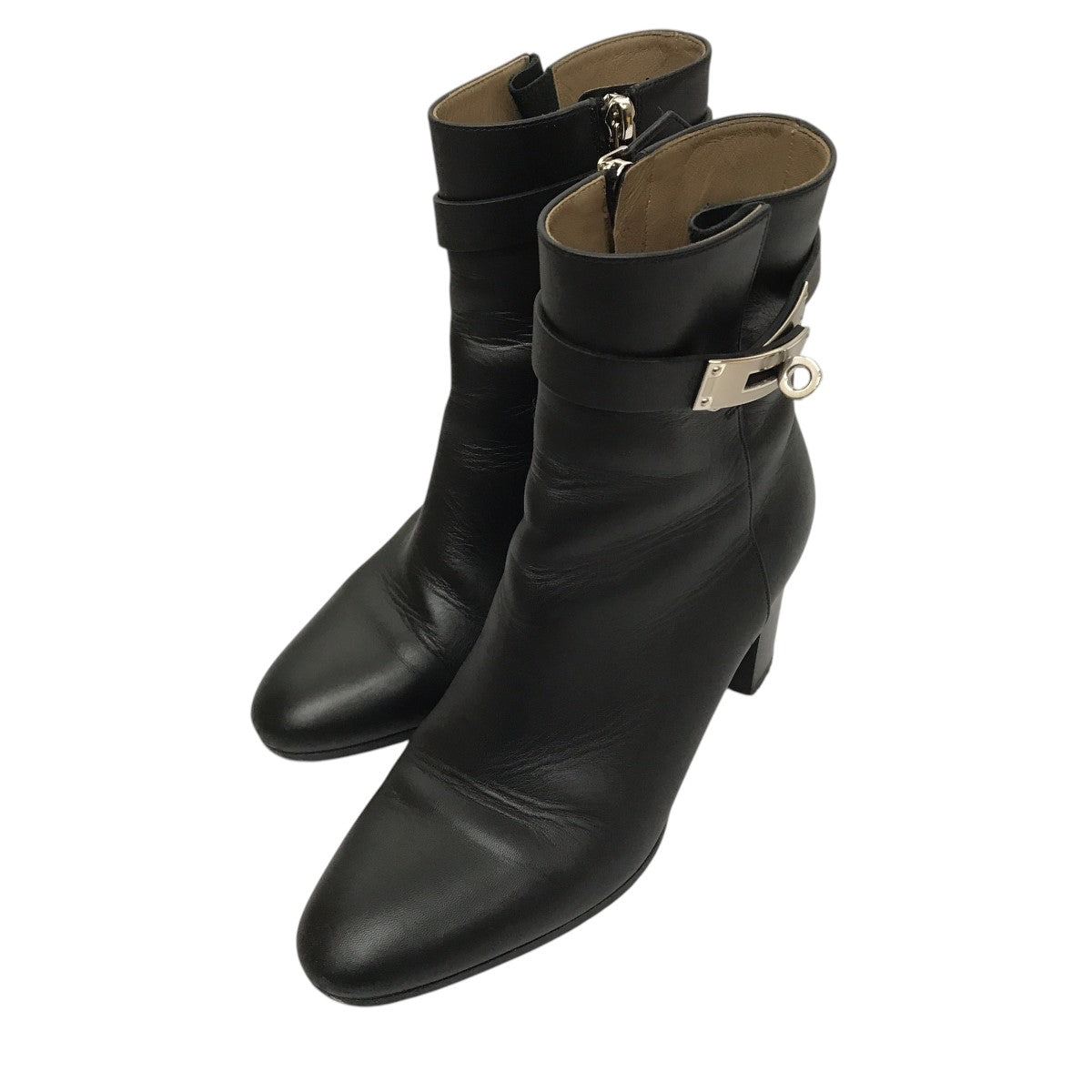 HERMES(エルメス) サンジェルマンヒールブーツ ブラック サイズ 35