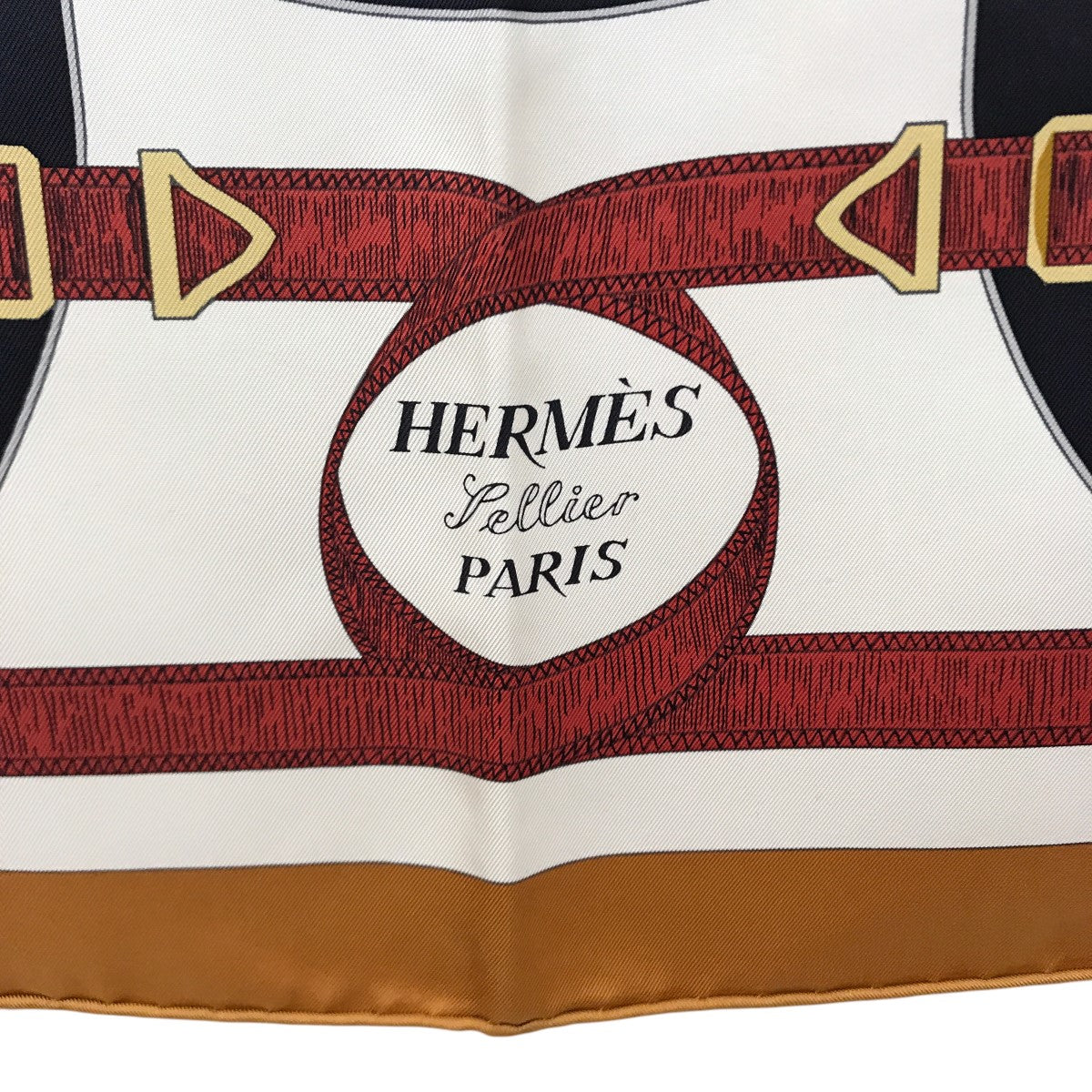 HERMES カレ 90 エプロン・ドール大判スカーフ 古着・中古-3枚目のアイテム画像
