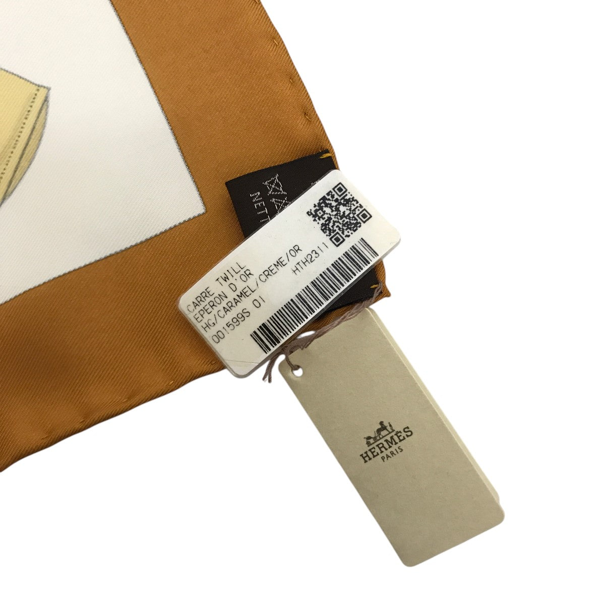 HERMES カレ 90 エプロン・ドール大判スカーフ 古着・中古-4枚目のアイテム画像