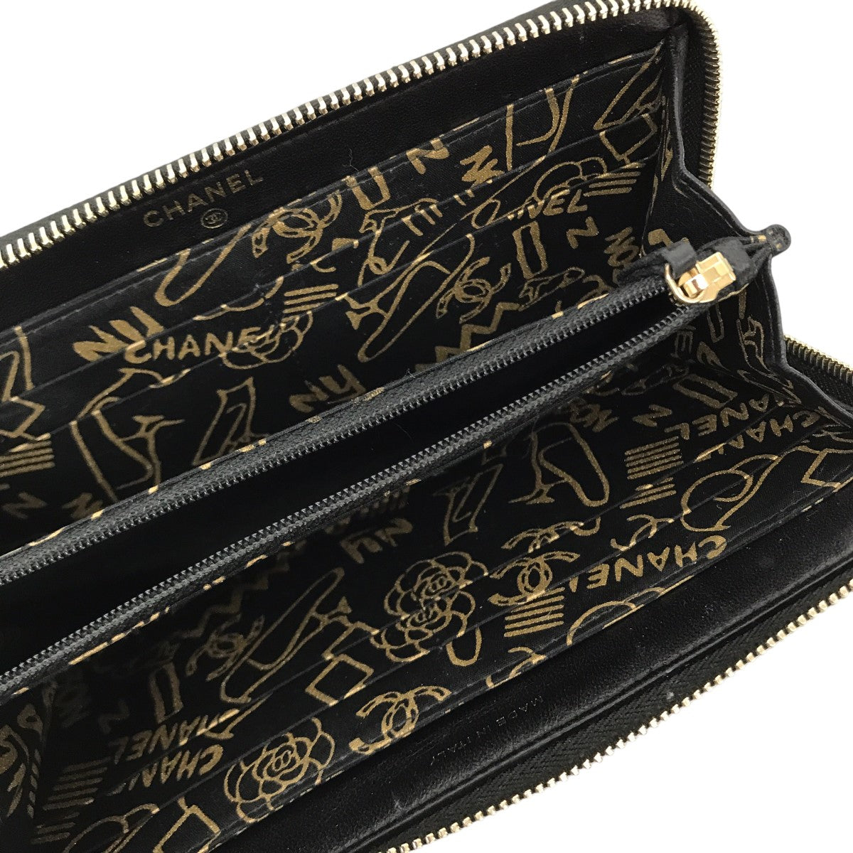 CHANEL マトラッセ長財布 古着・中古-3枚目のアイテム画像