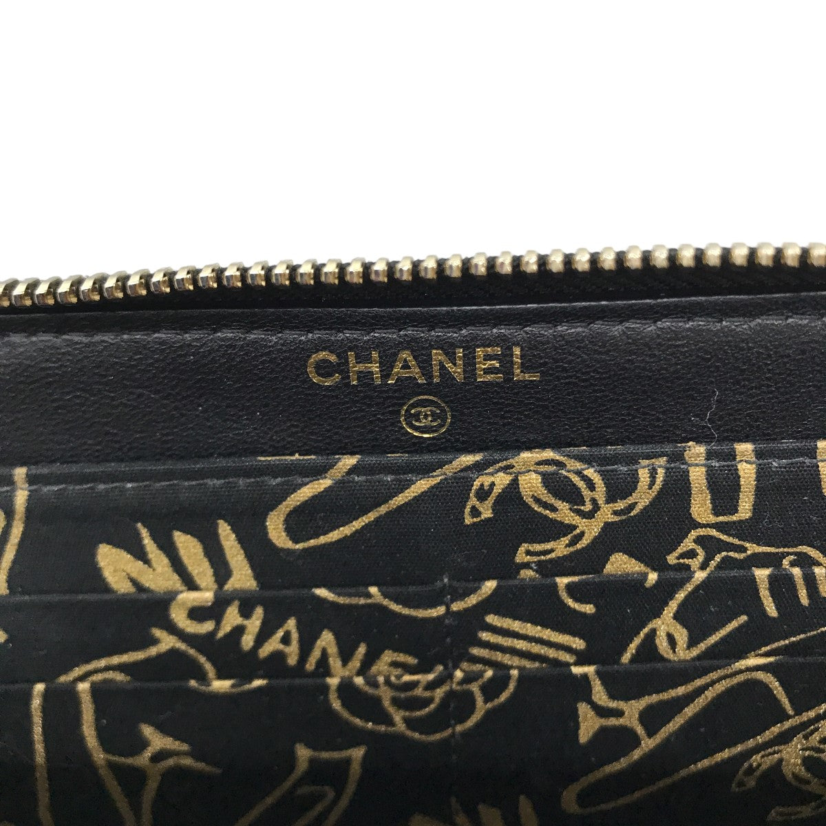 CHANEL マトラッセ長財布 古着・中古-4枚目のアイテム画像
