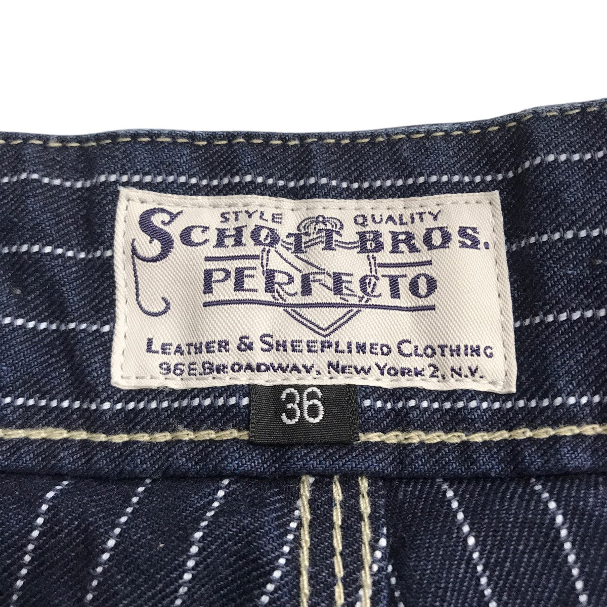 SCHOTT BROS. OLD HICKORY DENIM PANTSウォバッシュストライプデニムパンツ782-3911008 古着・中古-3枚目のアイテム画像
